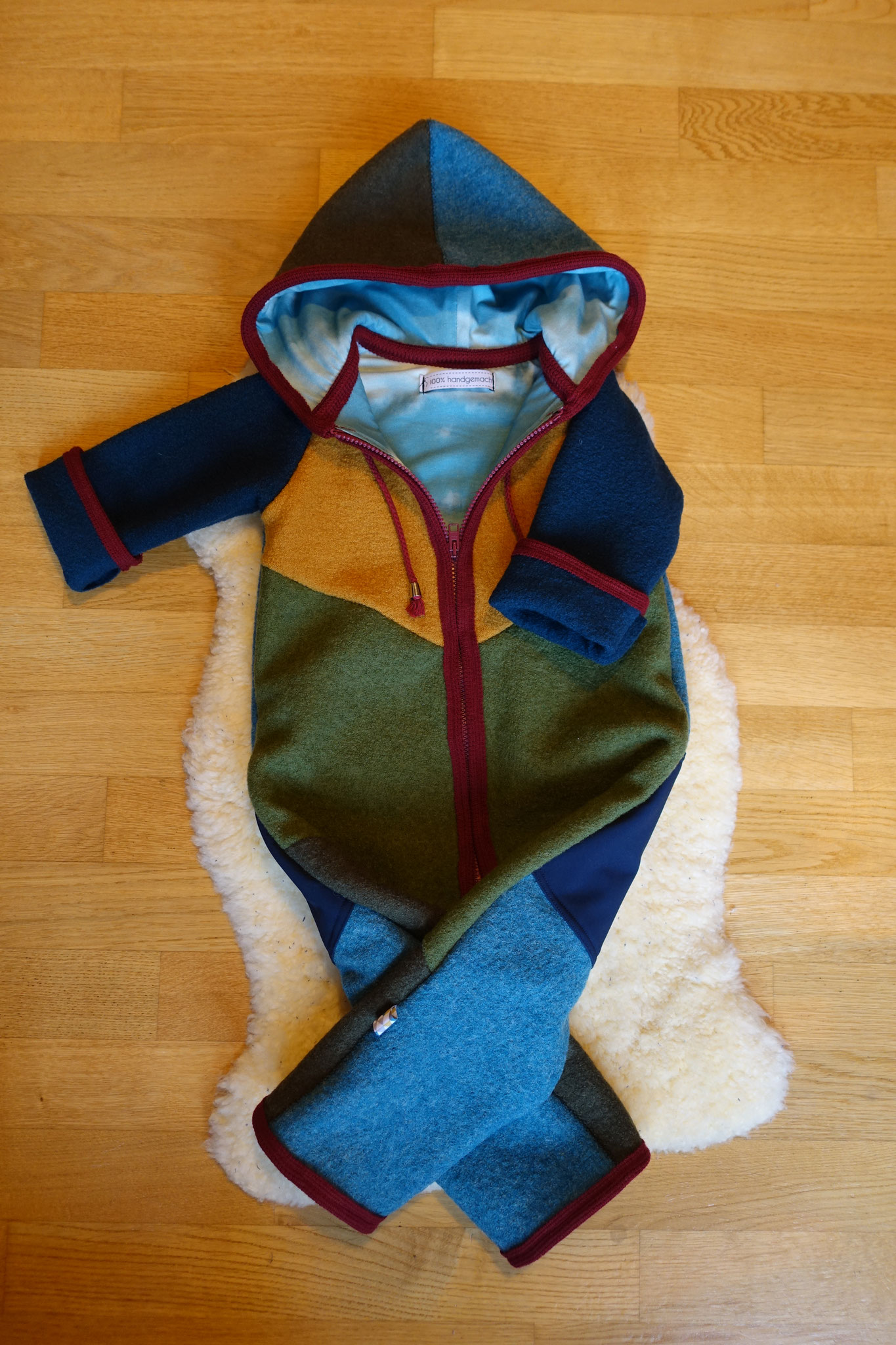 Walkoverall Patchwork gefüttert 1