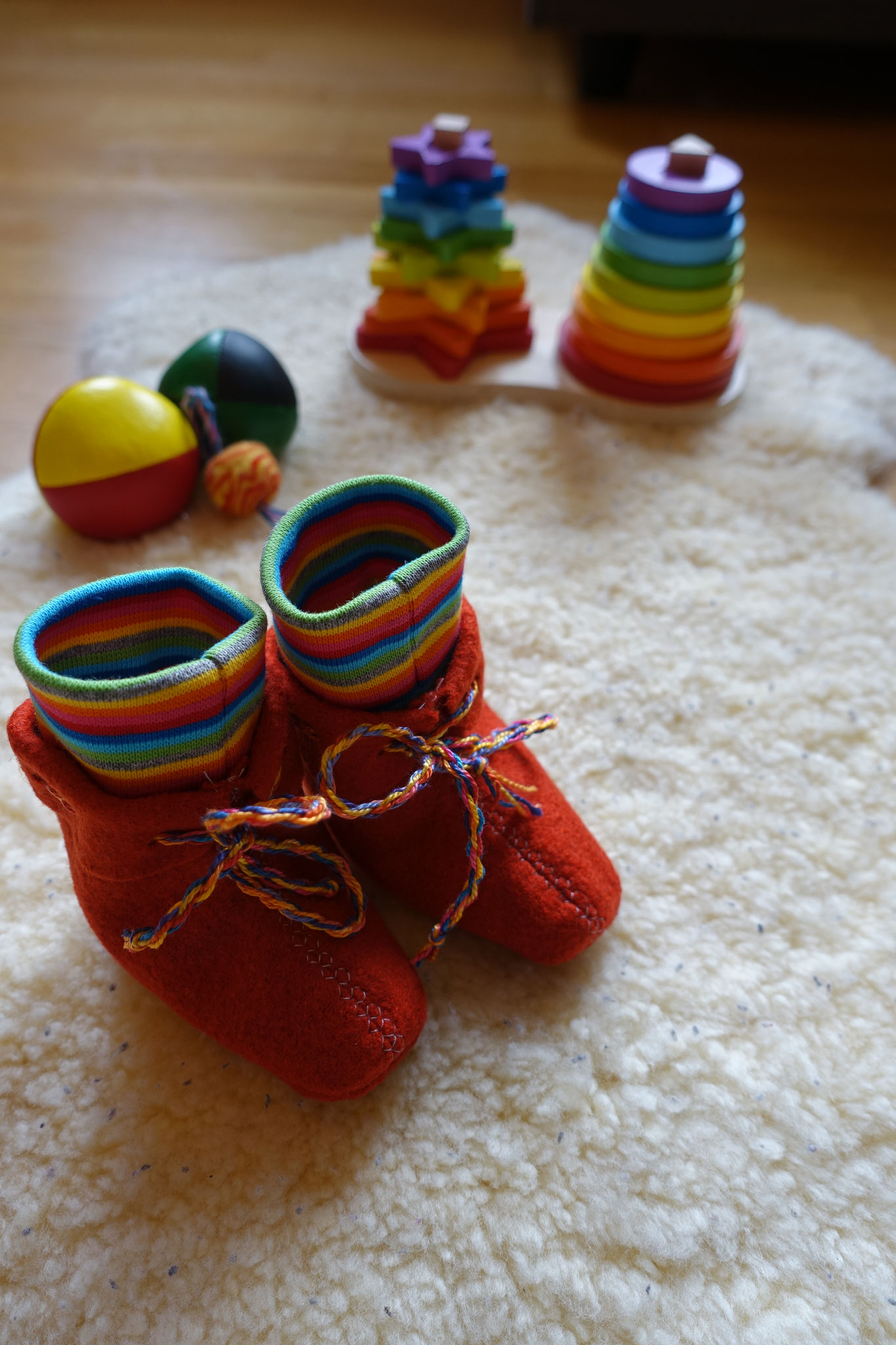 Babywalkschuhe orange 2