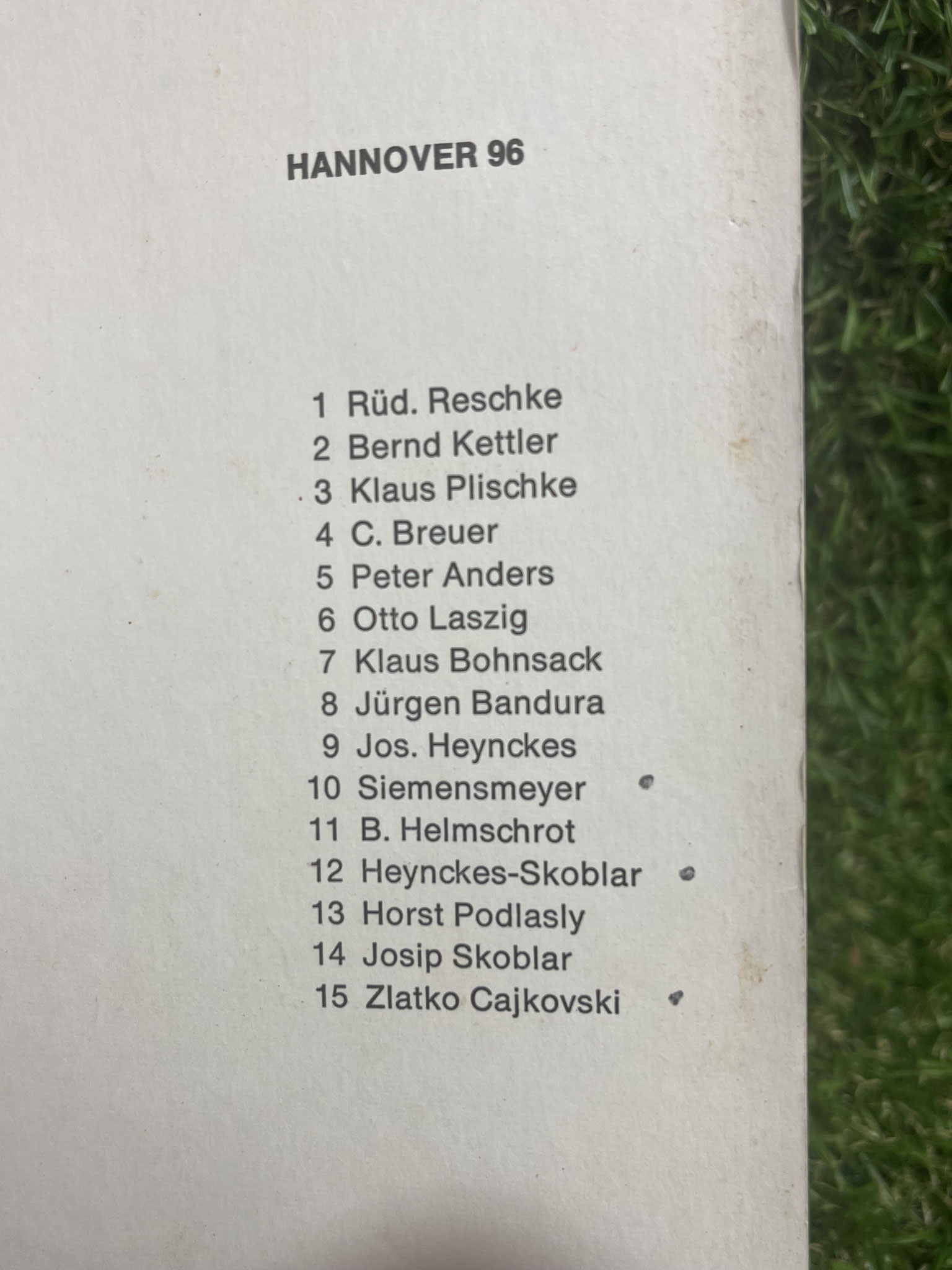 1968 69 Revue DIA Serien Deutscher Bundesliga Mannschaften Hannover 96 