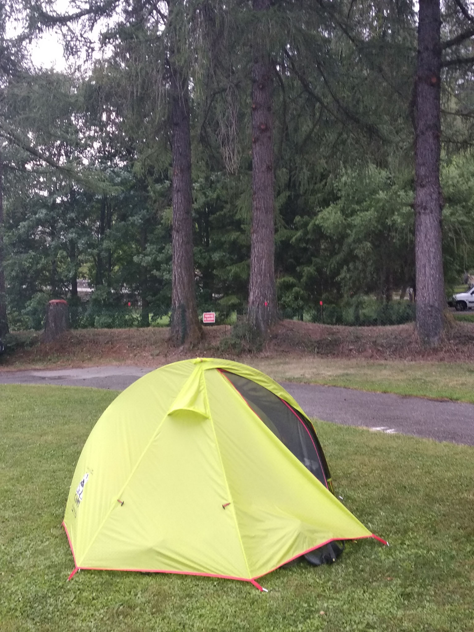 Notre tente au camping 
