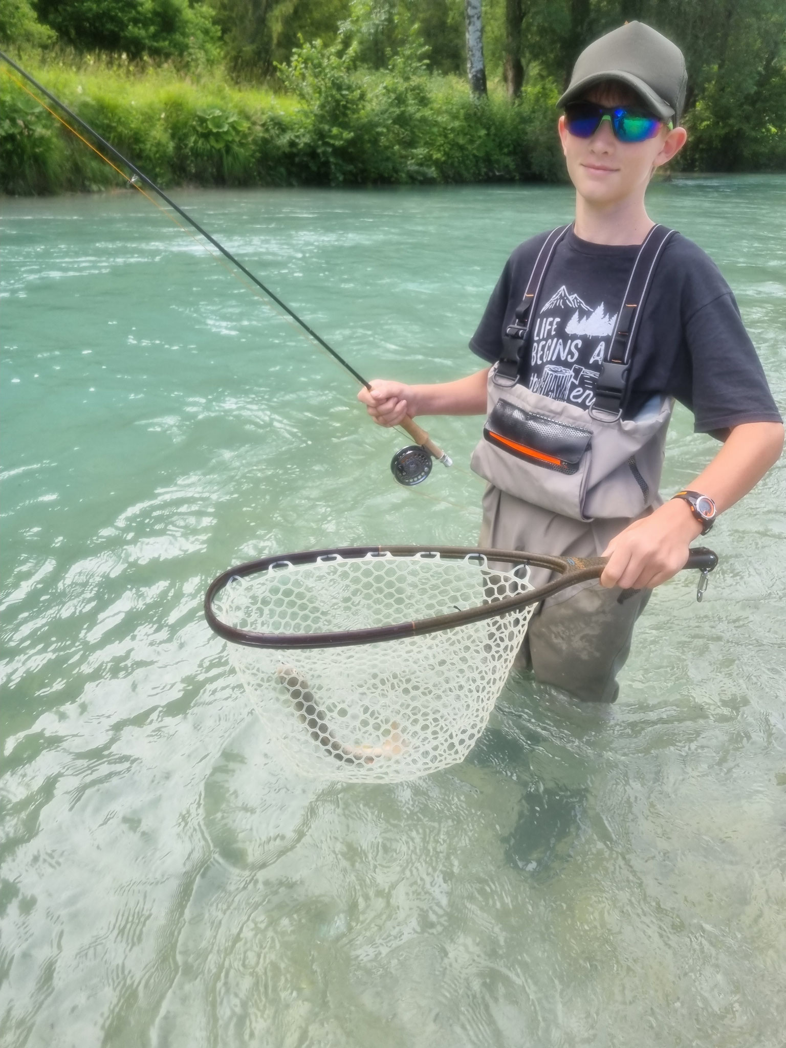 Fischen Alm Abschnitt der Initiative