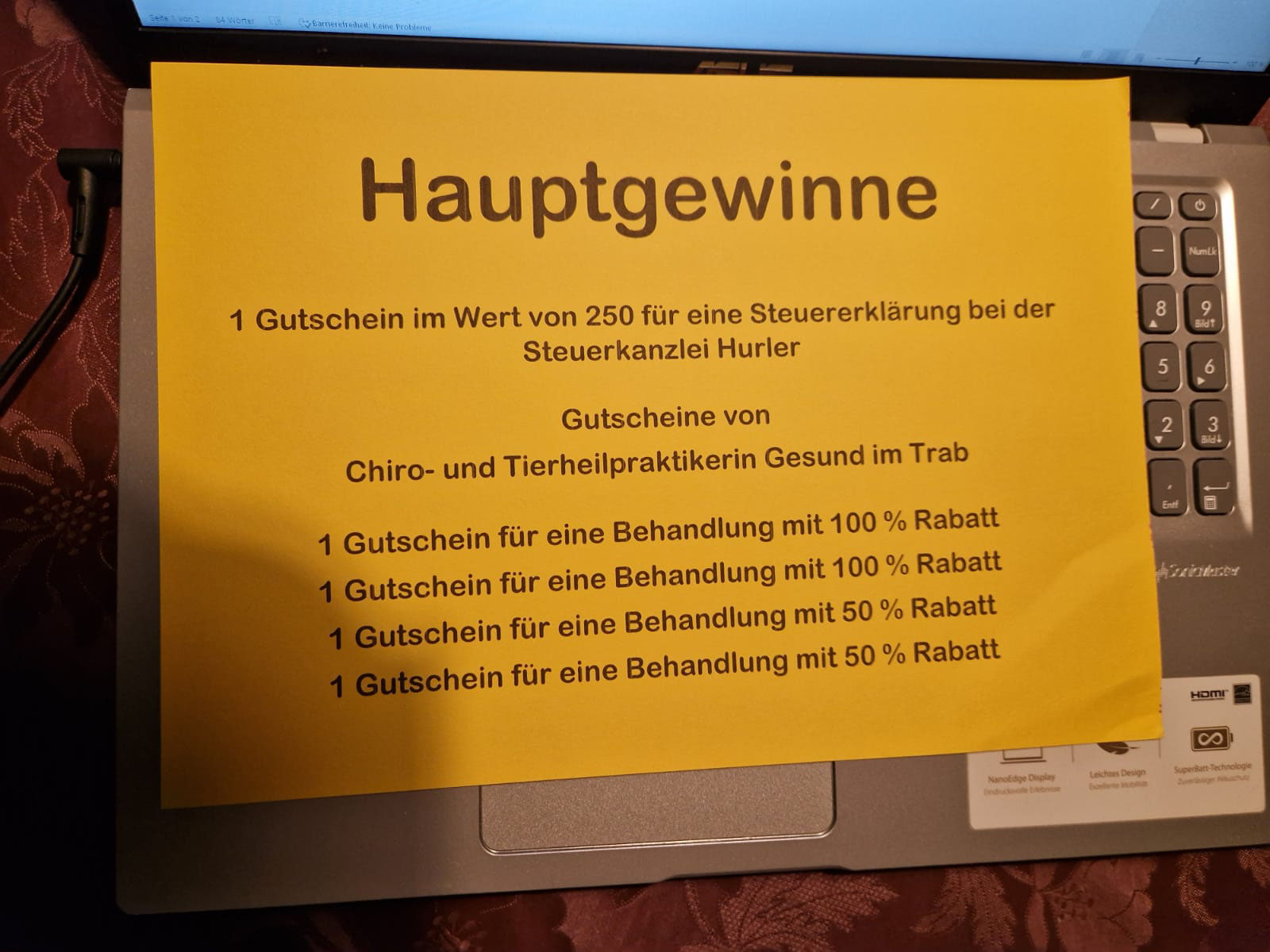 Danke an die Spender 