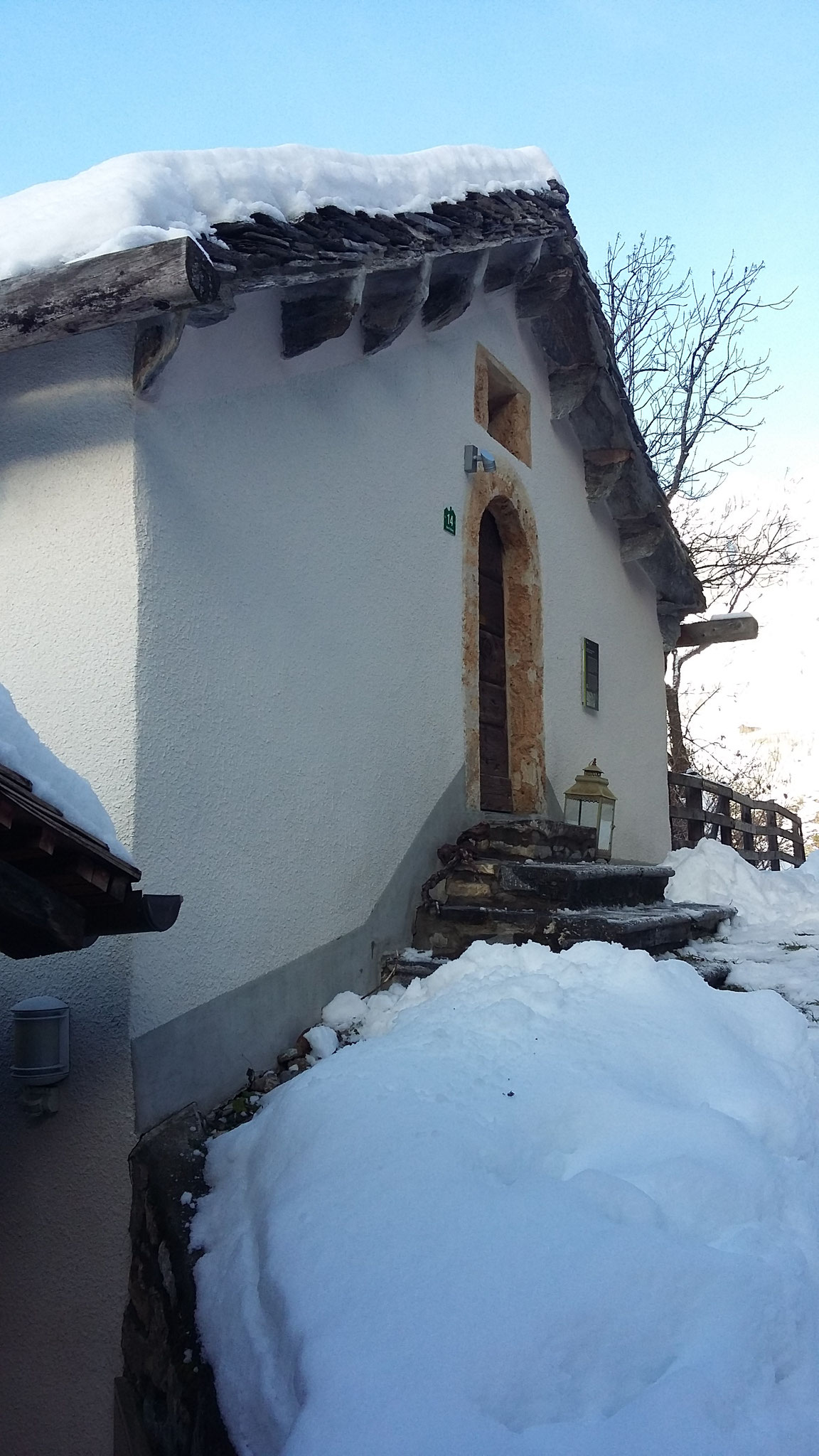 Wintereindruck: der Eingang