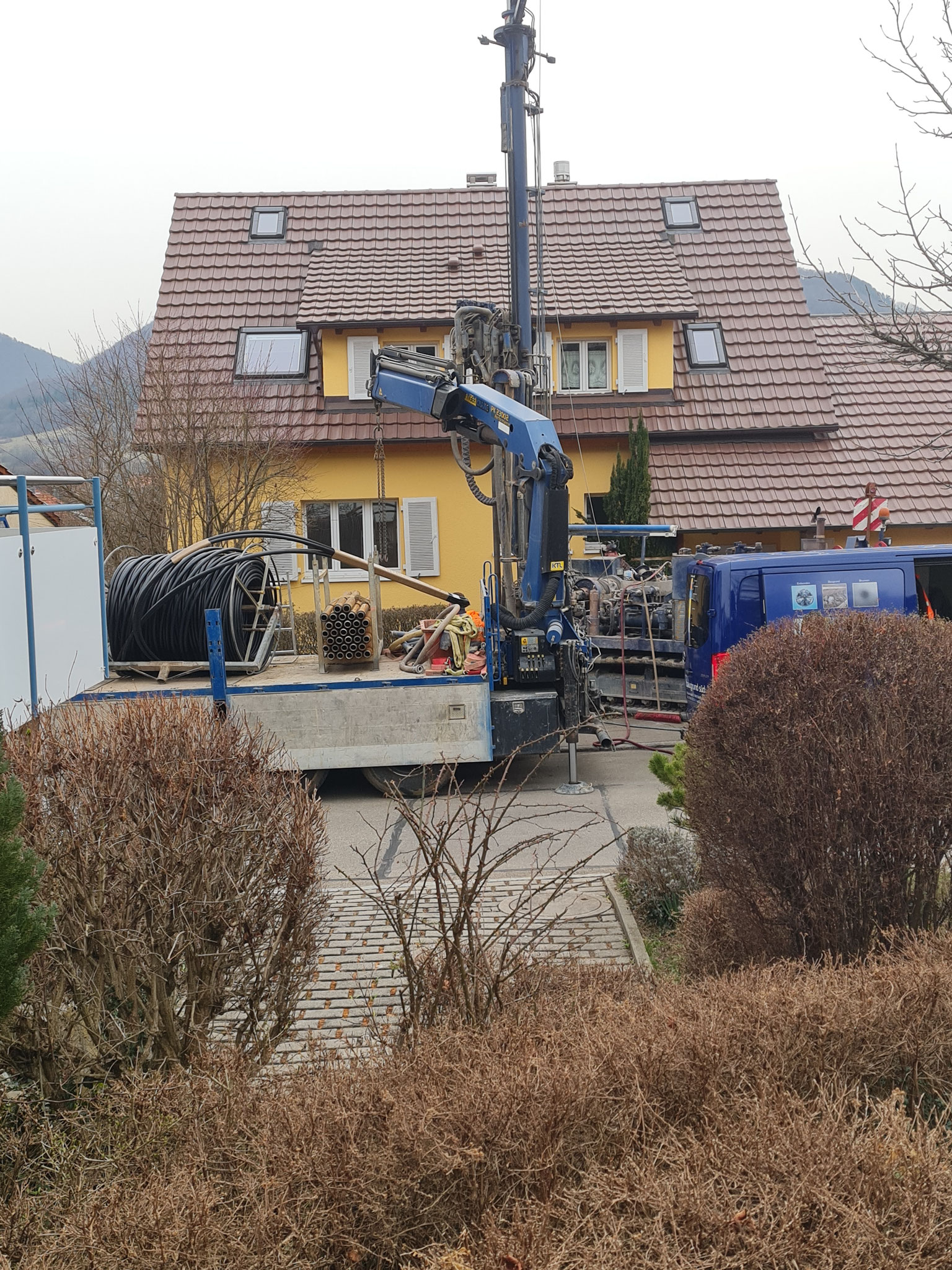 Bohrung der Erdwärmesonde