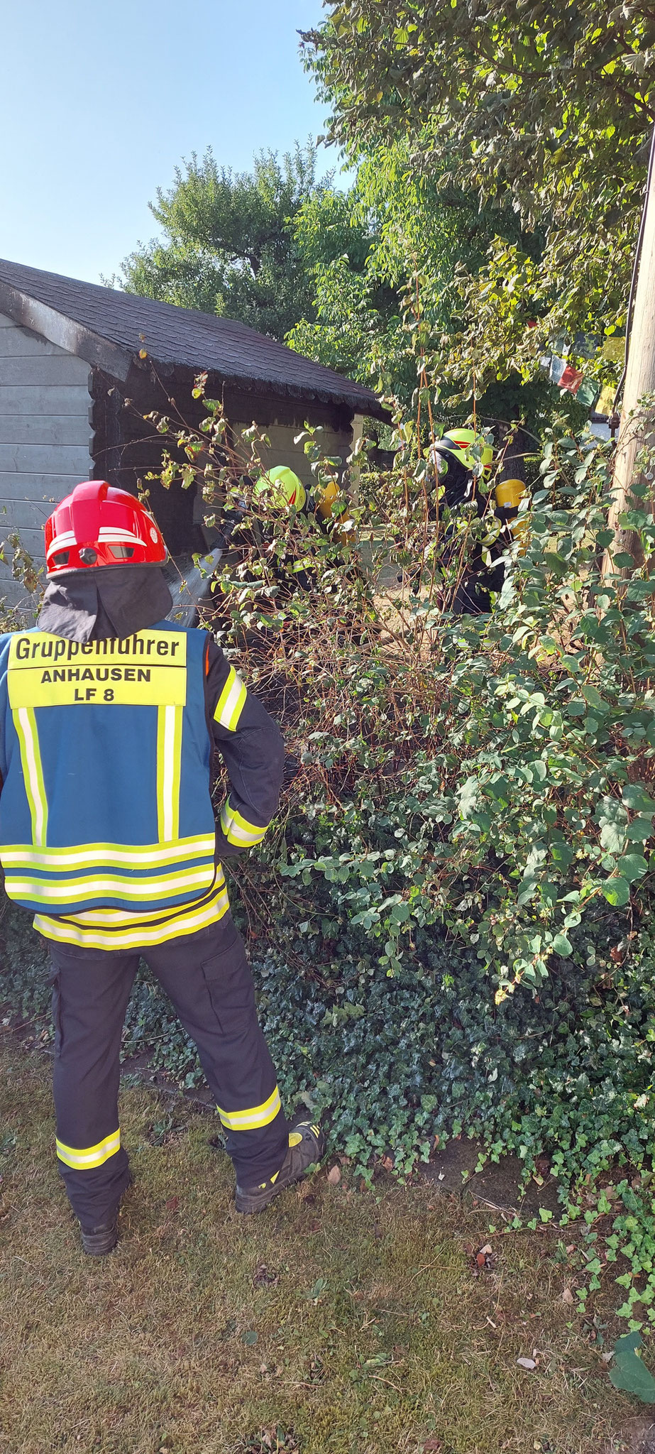 2022 Brand im Garten FF Anhausen