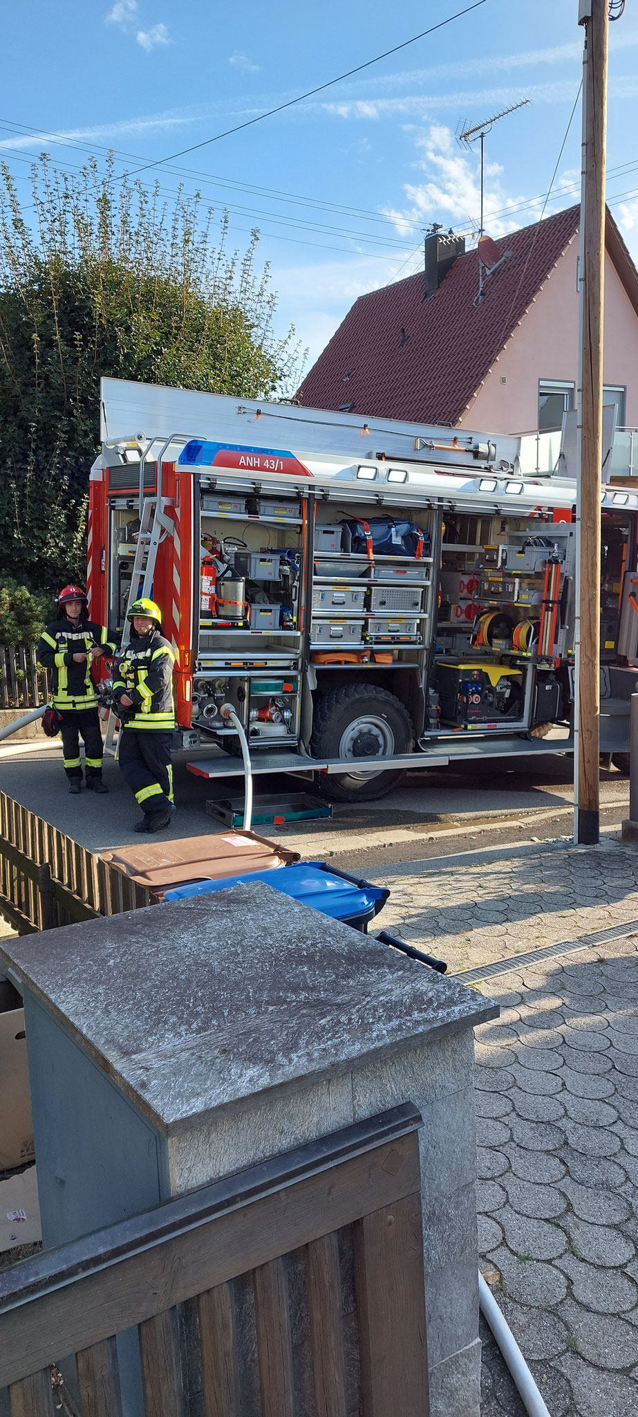 2022 Brand im Garten FF Anhausen