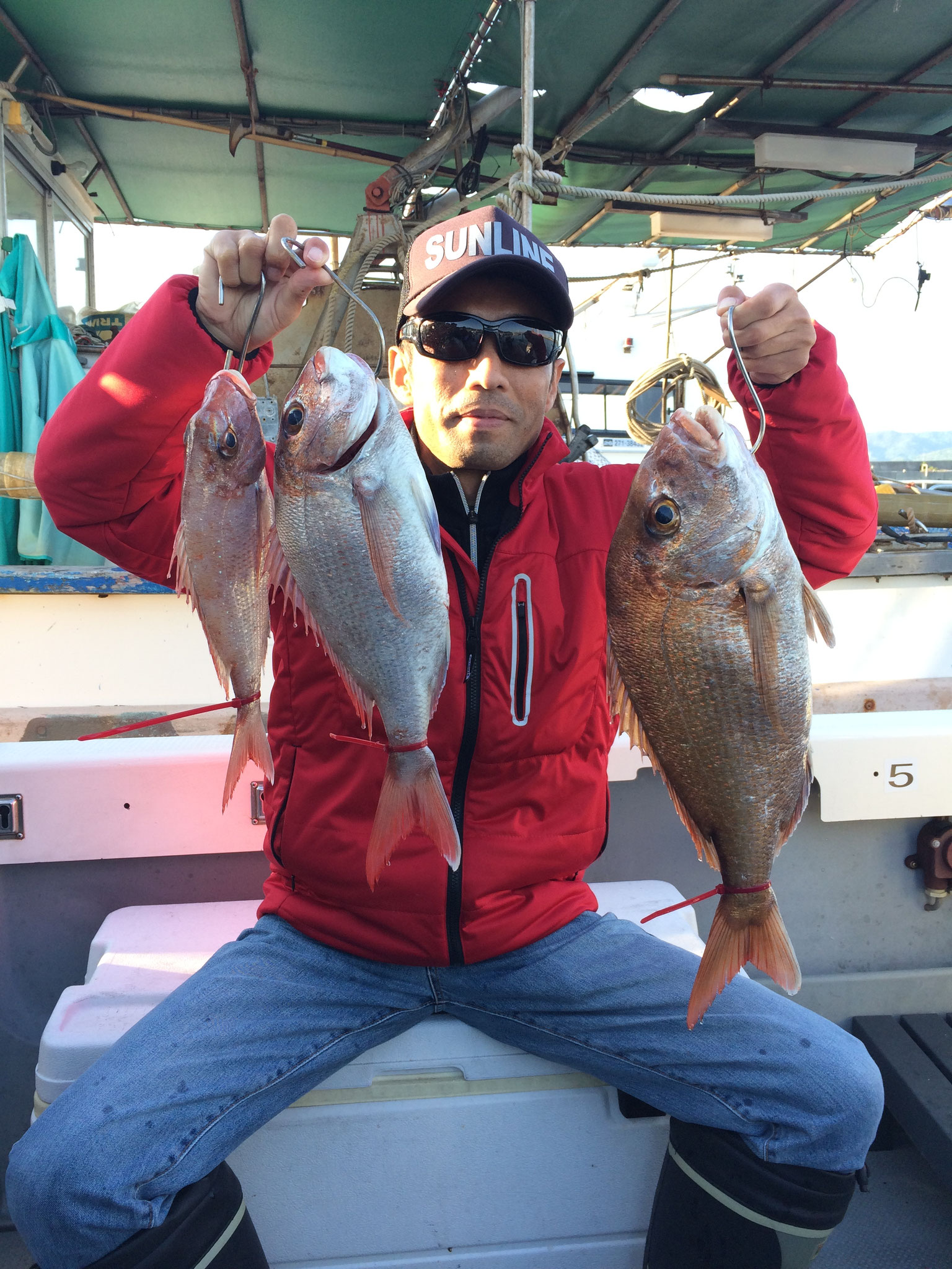 初タイラバ！3fish！