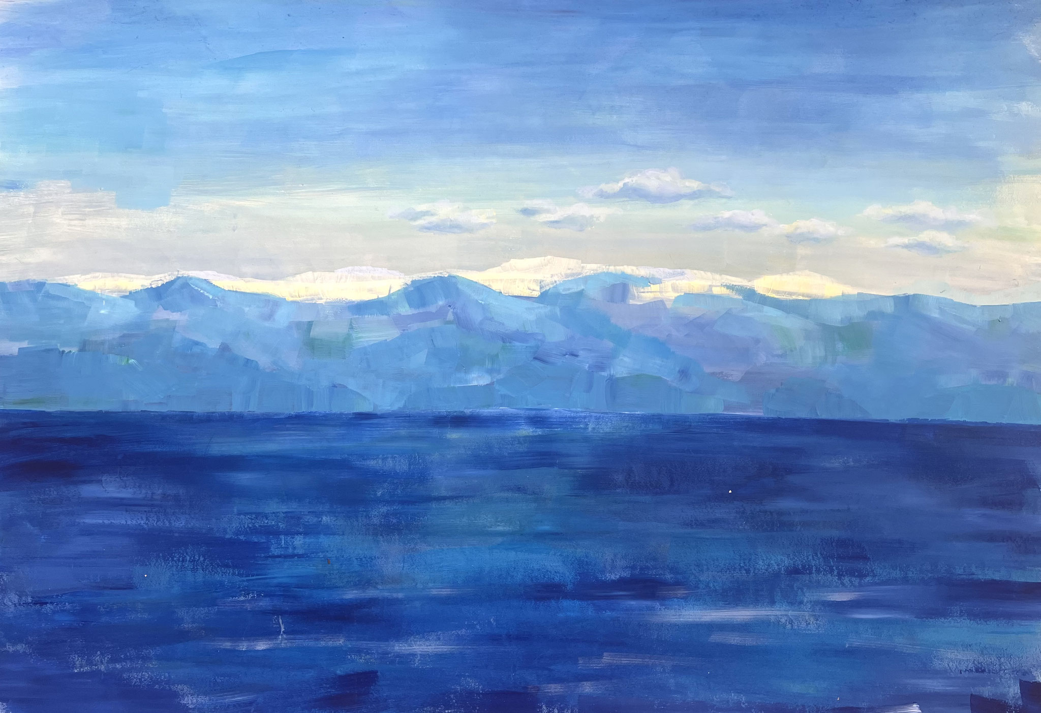 Austria_2, Acryl auf Papier, 100x70 cm