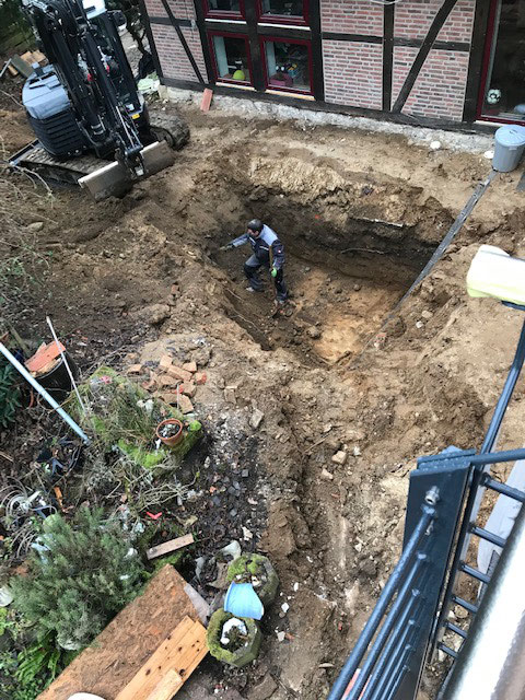 Zisterne Vorbereitung / water tank preparation