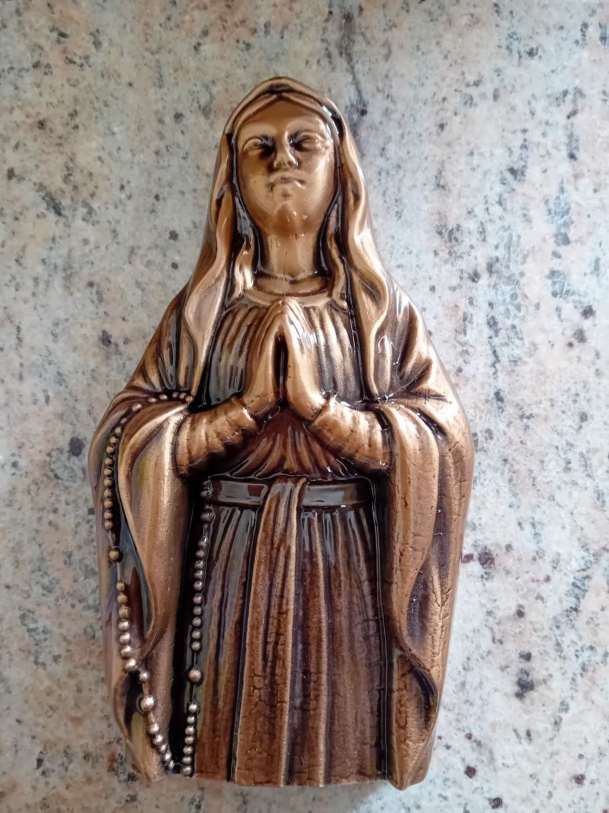 Madonna di Lourdes in bronzo 