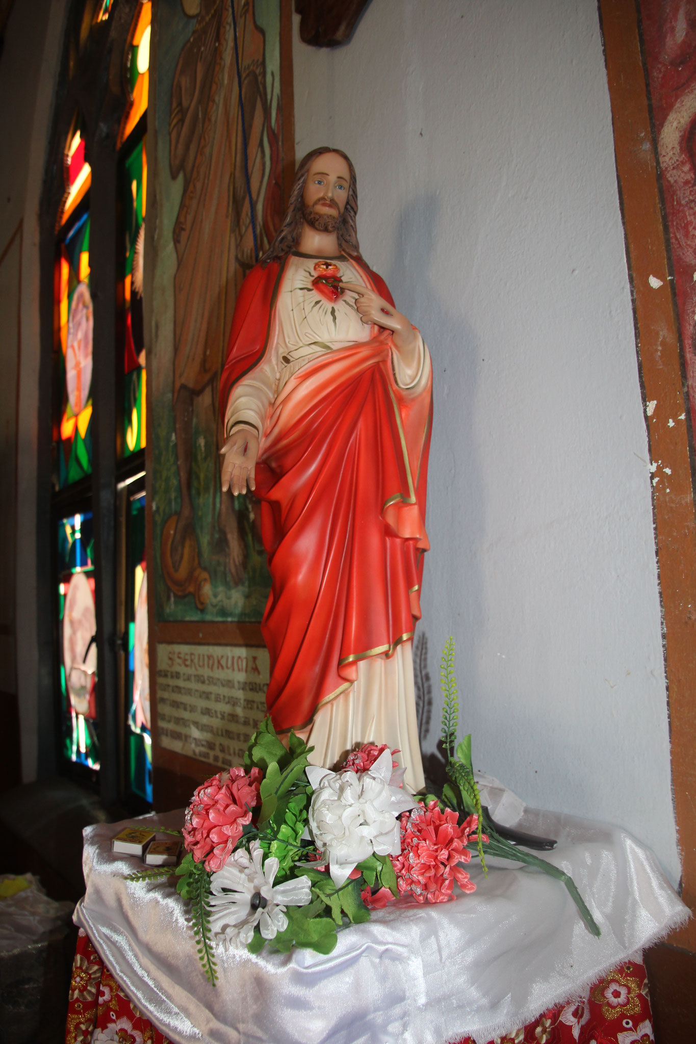 Statue in der Kirche von Togoville.