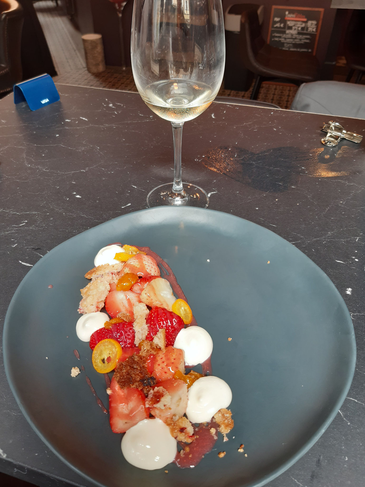 Fraises, kumquats et mascarpone