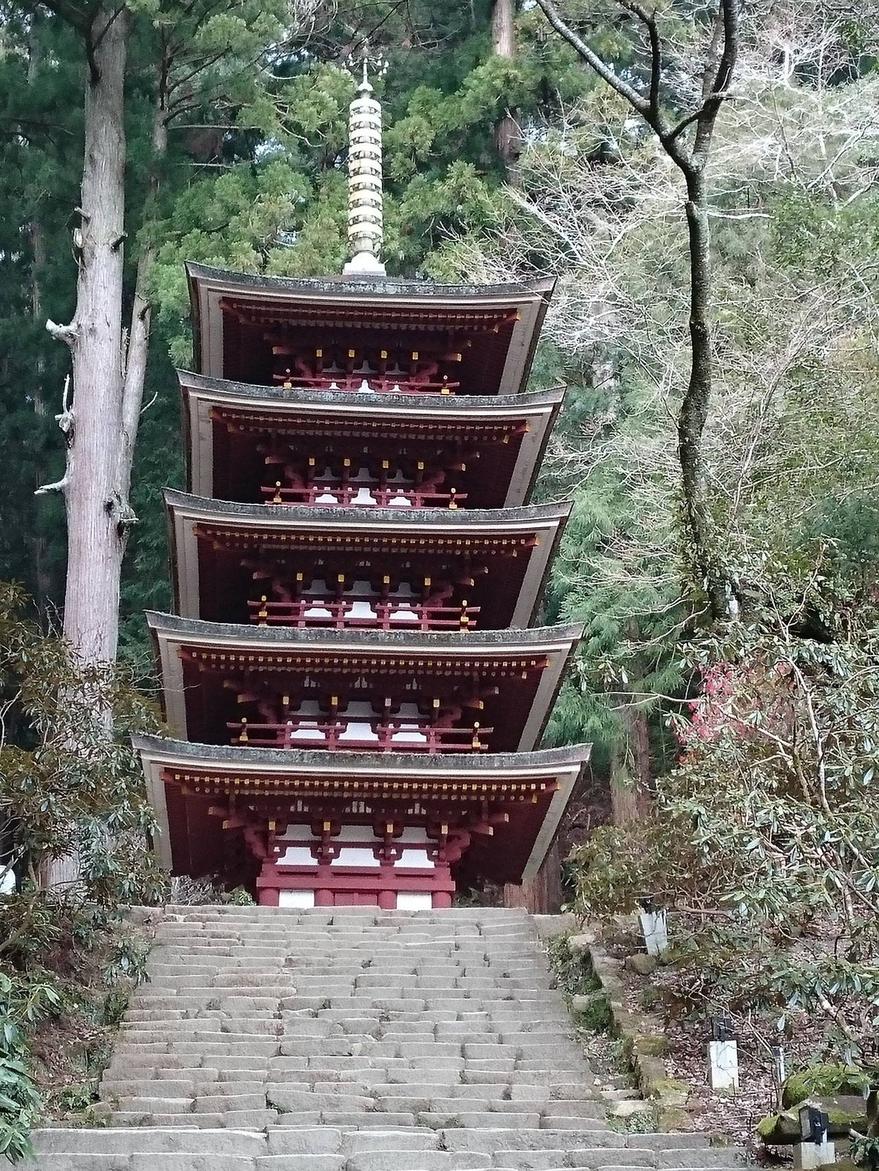 室生寺　国宝五重の塔