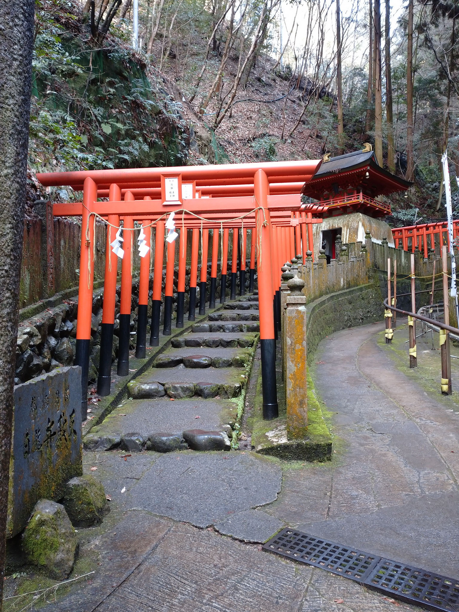 白龍弁財天の赤い鳥居