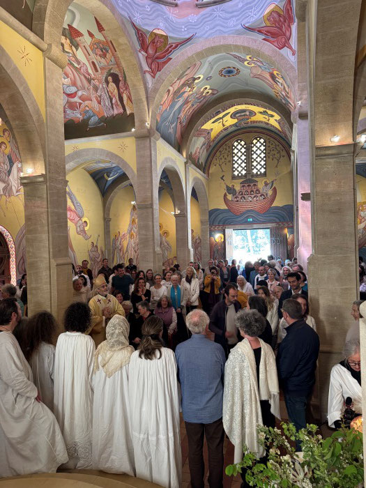 Bénédiction des nouveaux baptisés et des Pascal(e), Anastasie...