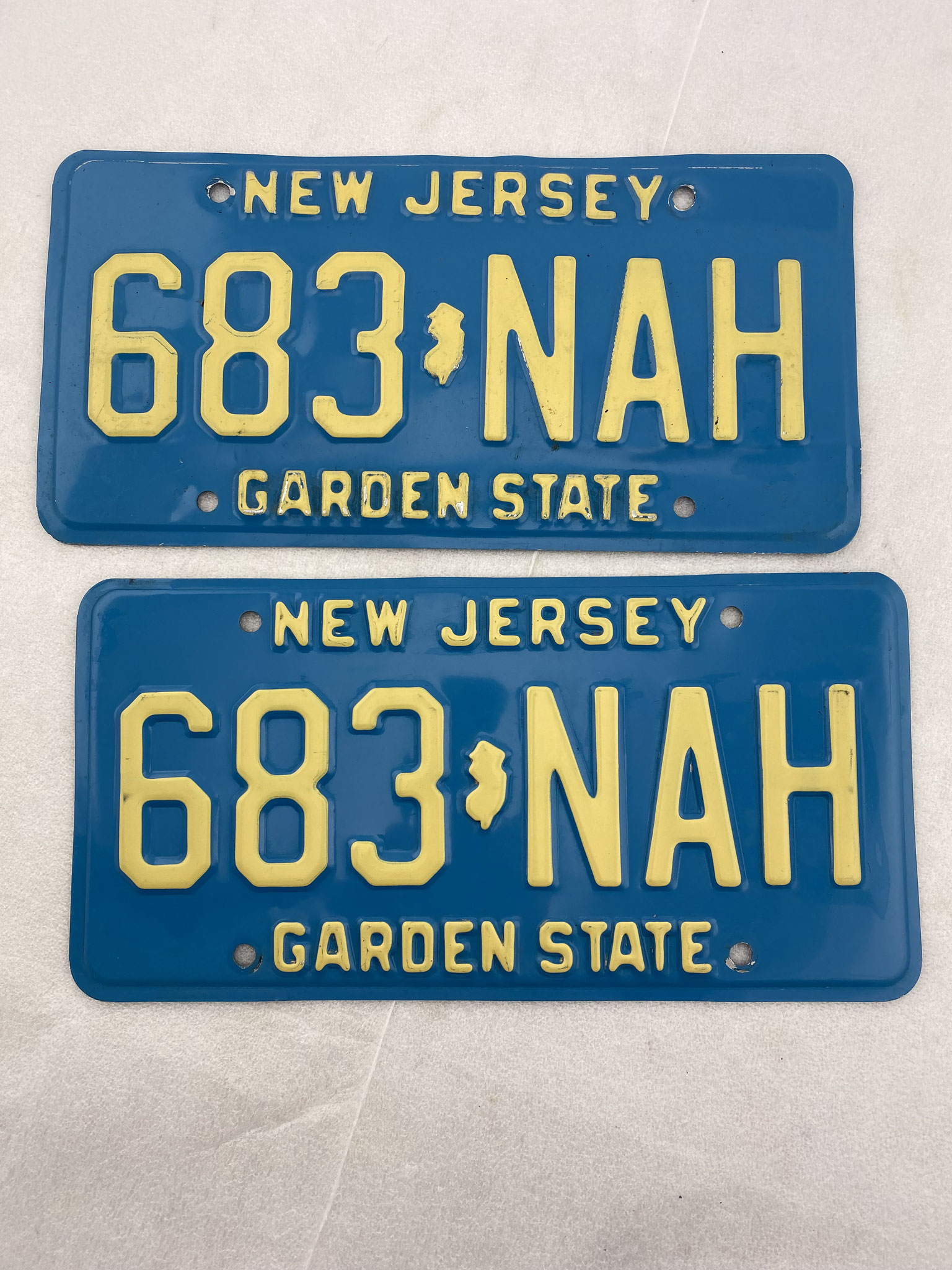 Kfz Autokennzeichen USA New Jersey