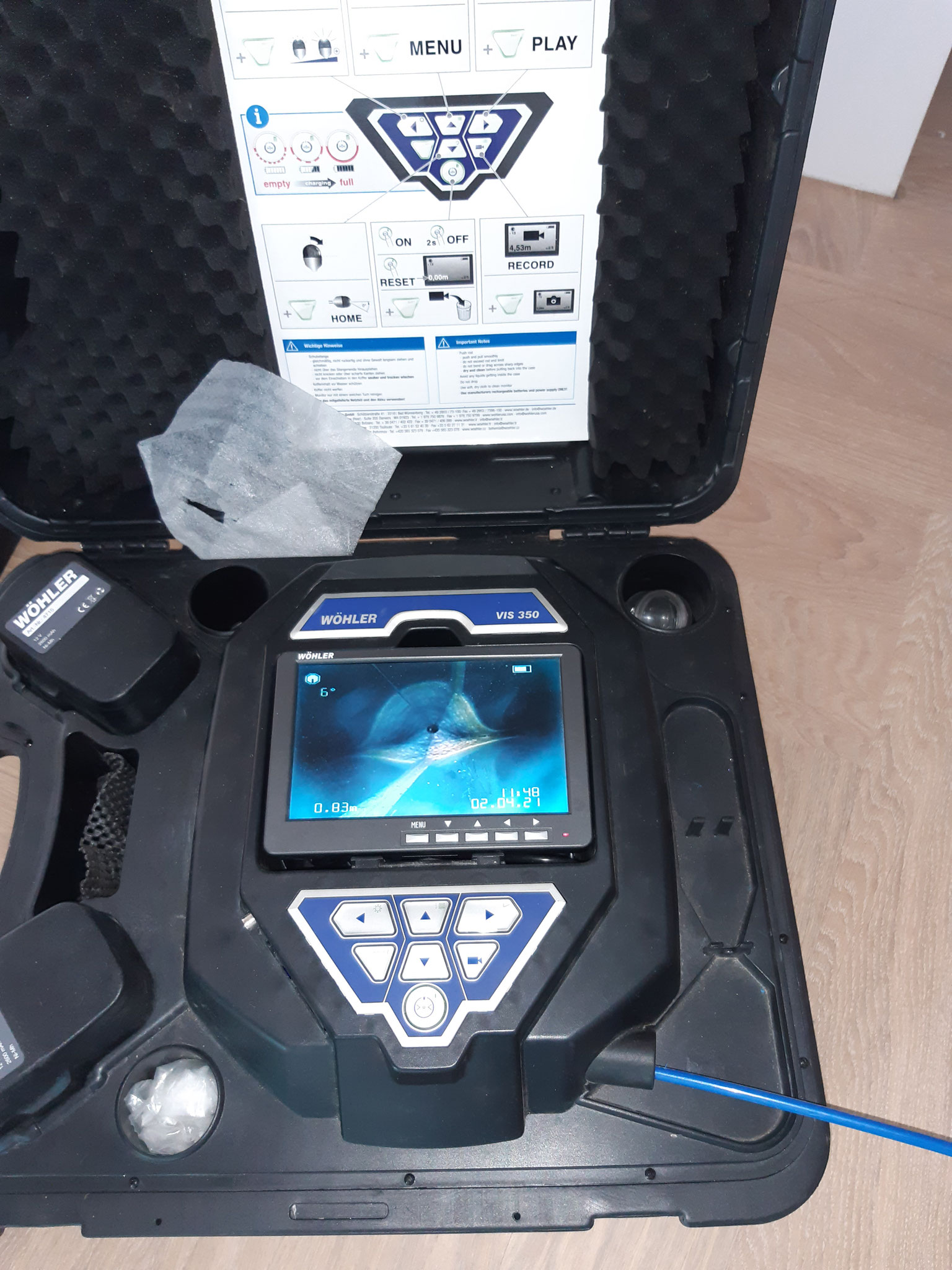 camera inspectie WTW-systeem