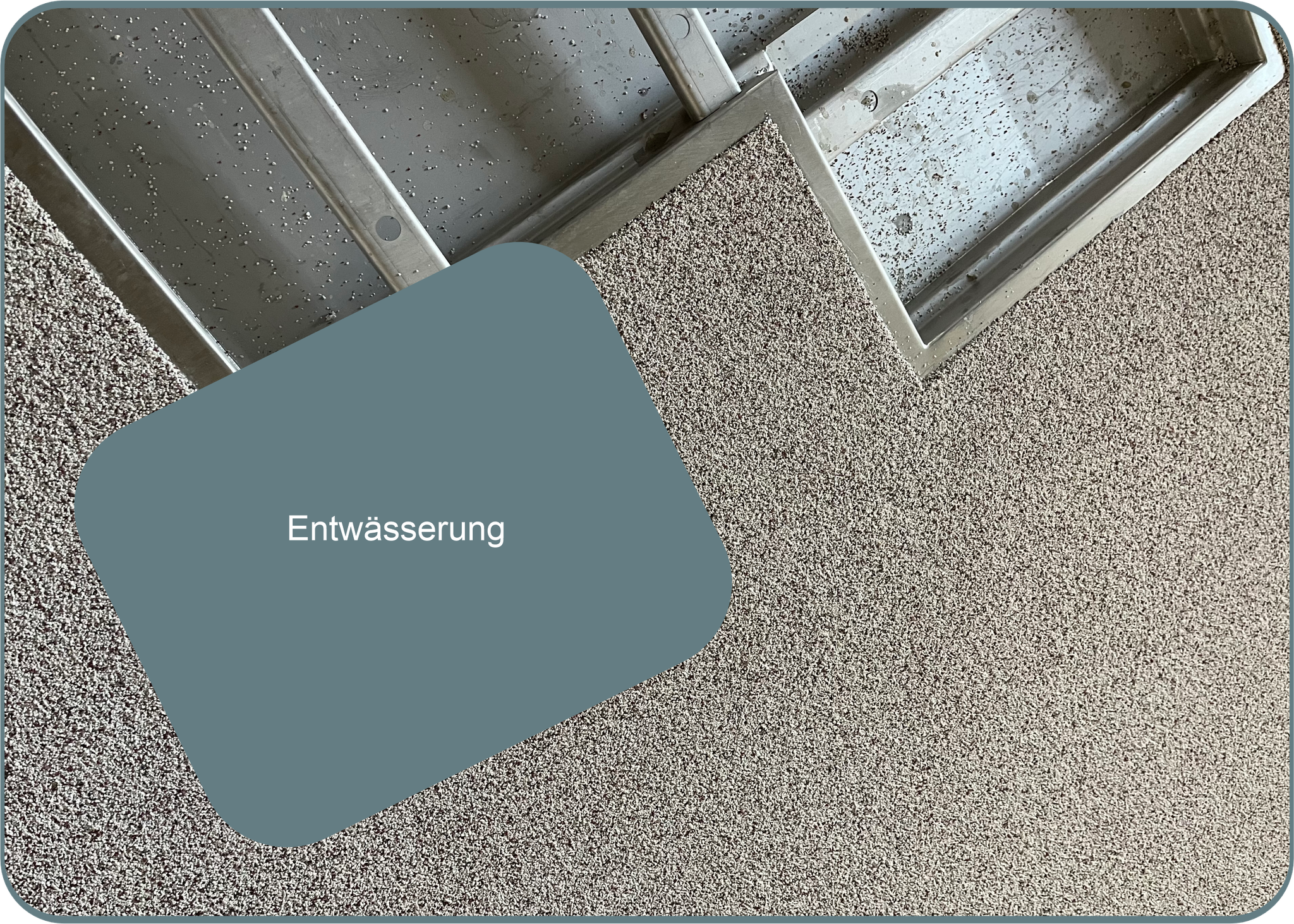 Großküche Detail Entwässerung