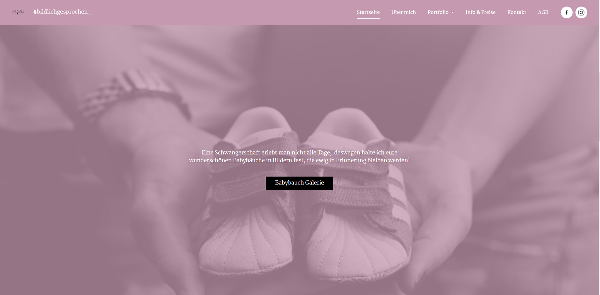 Website in roze