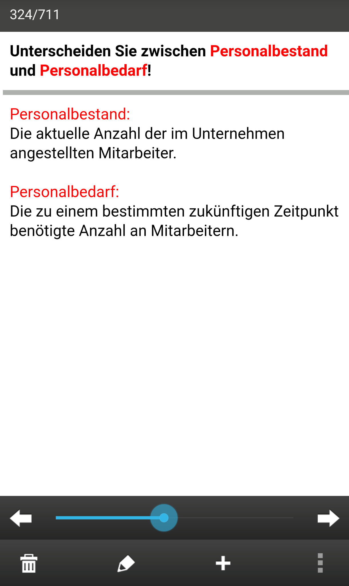 Ihre Karten in der App (hier sehen Sie den Modus „blättern“)