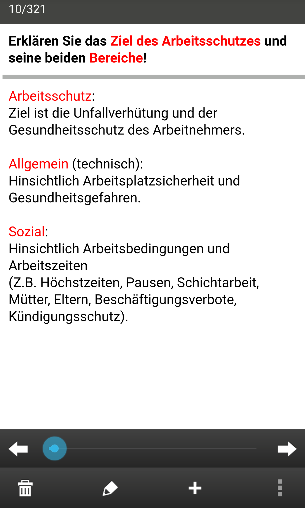 Ihre Karten in der App (hier sehen Sie den Modus „blättern“)