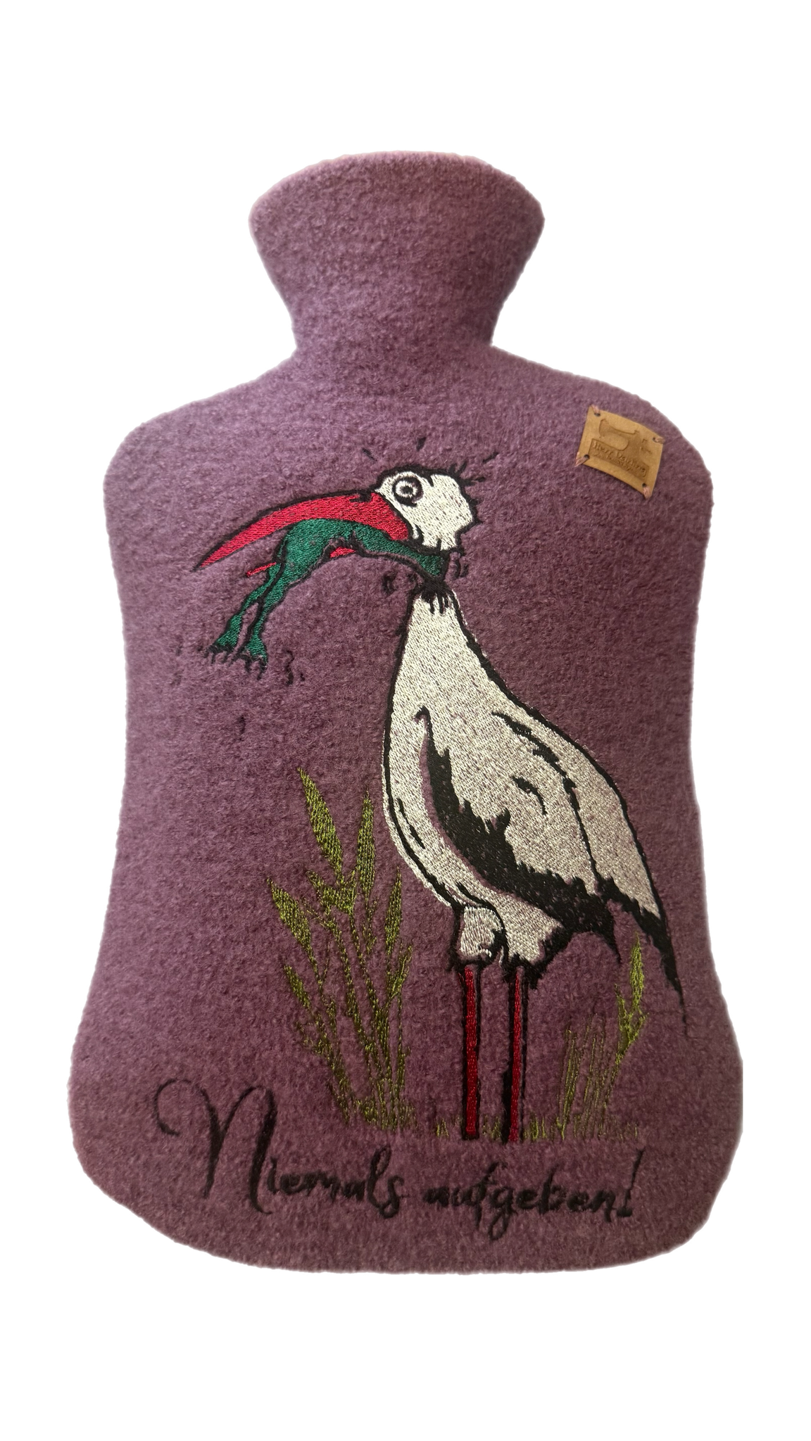 Wärmflasche im Walkmantel