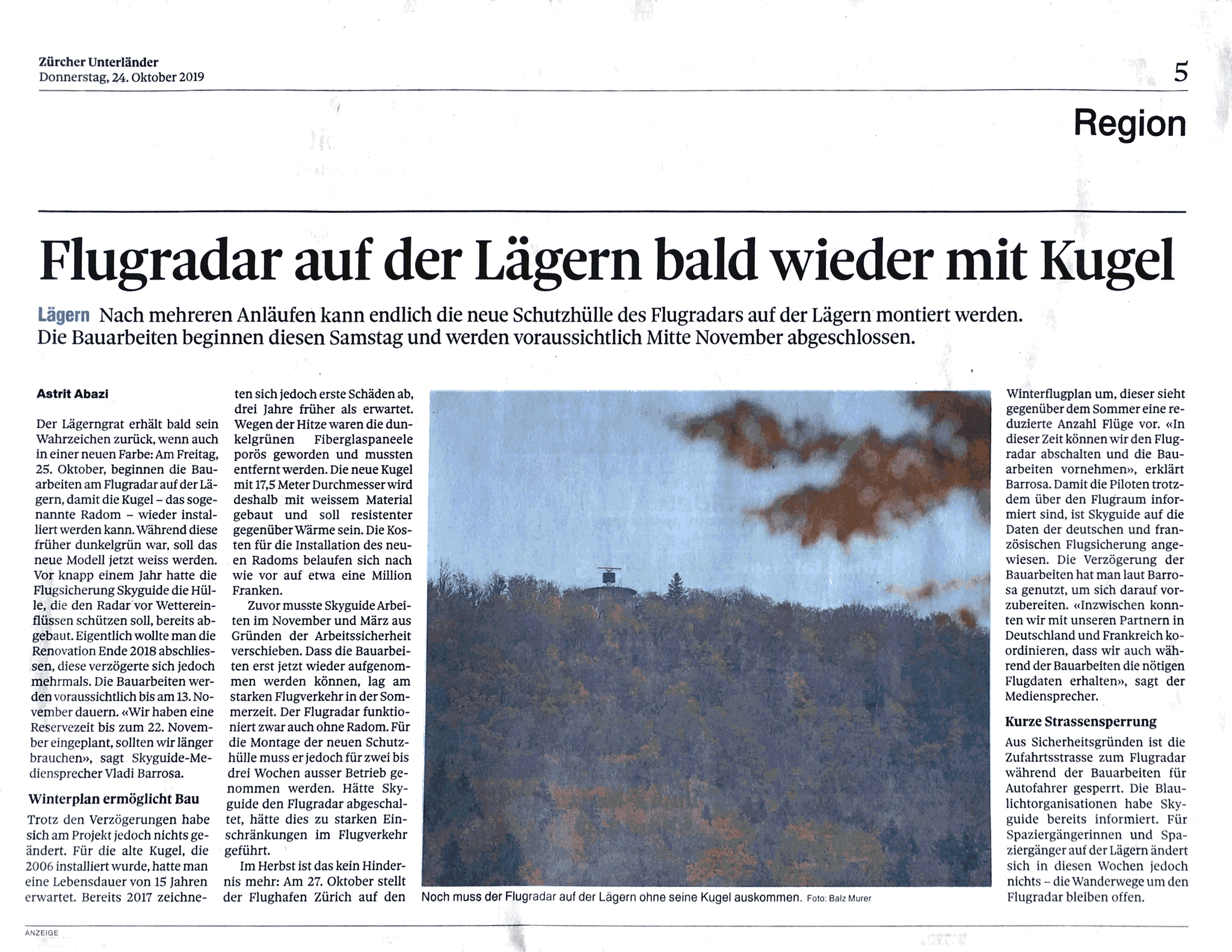 24.10.2019::Kehrt die Kugel nun wirklich zurück?