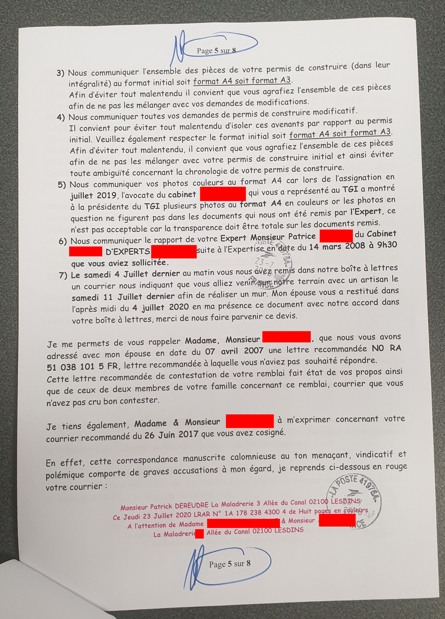 Affaire Mes Chers Voisins qui nous réclame un mur de 35000€ + Pénalités Assignation au TGI de ST-Quentin / Mon SITEwww.jesuisvictime.fr www.jesuispatrick.fr