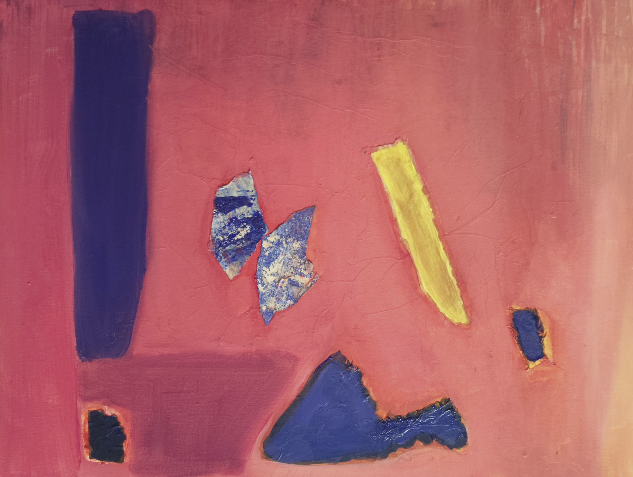 oeuvre mixte sur toile