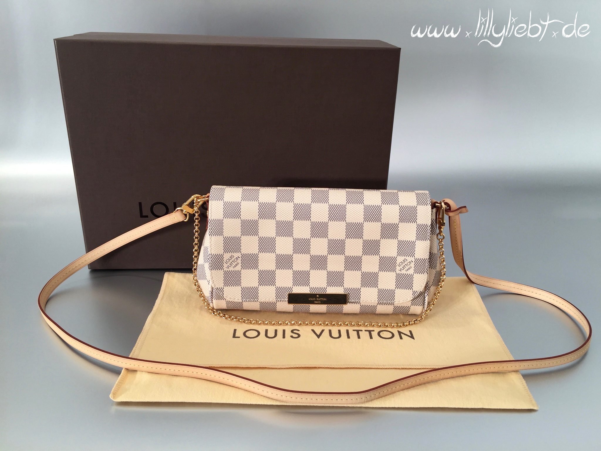 Louis Vuitton, Handtasche, hell, kariert