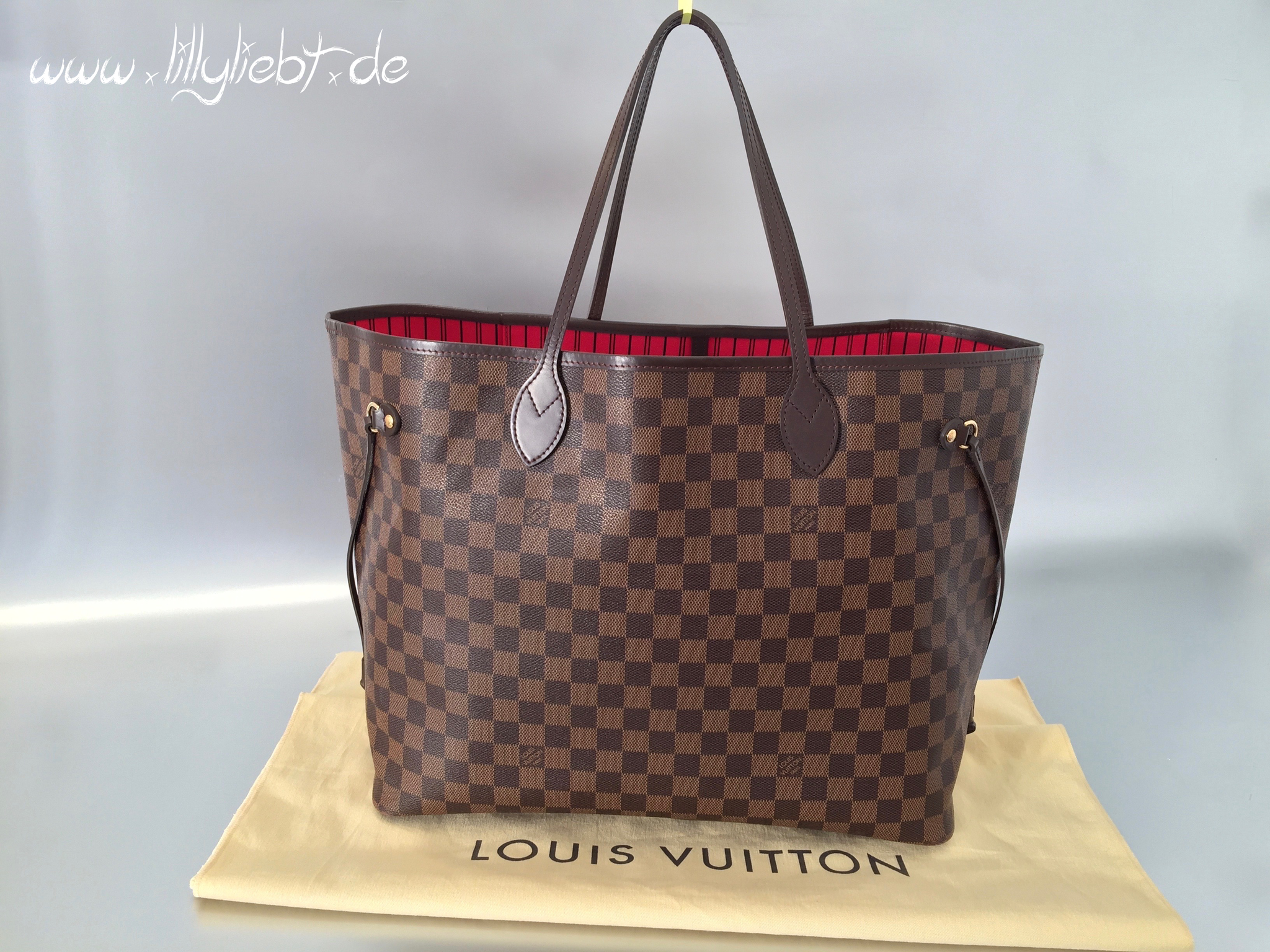 Louis Vuitton Damier Ebene Neverfull GM Ankauf Verkauf Second Hand Designertaschen und Accessoires
