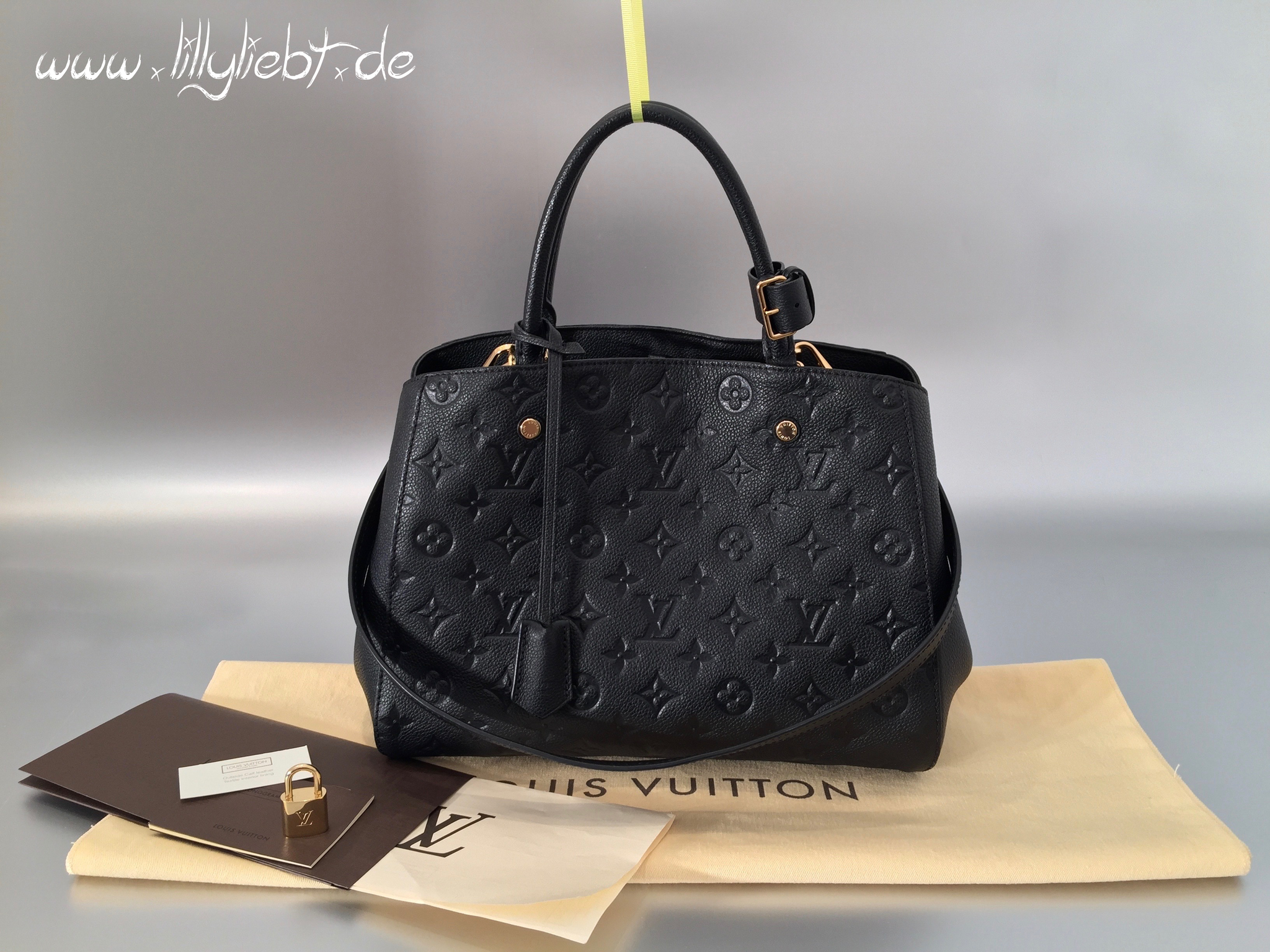 Louis Vuitton Monogram Empreinte Montaigne MM in Schwarz - Ankauf & Verkauf  Second Hand Designertaschen und Accessoires