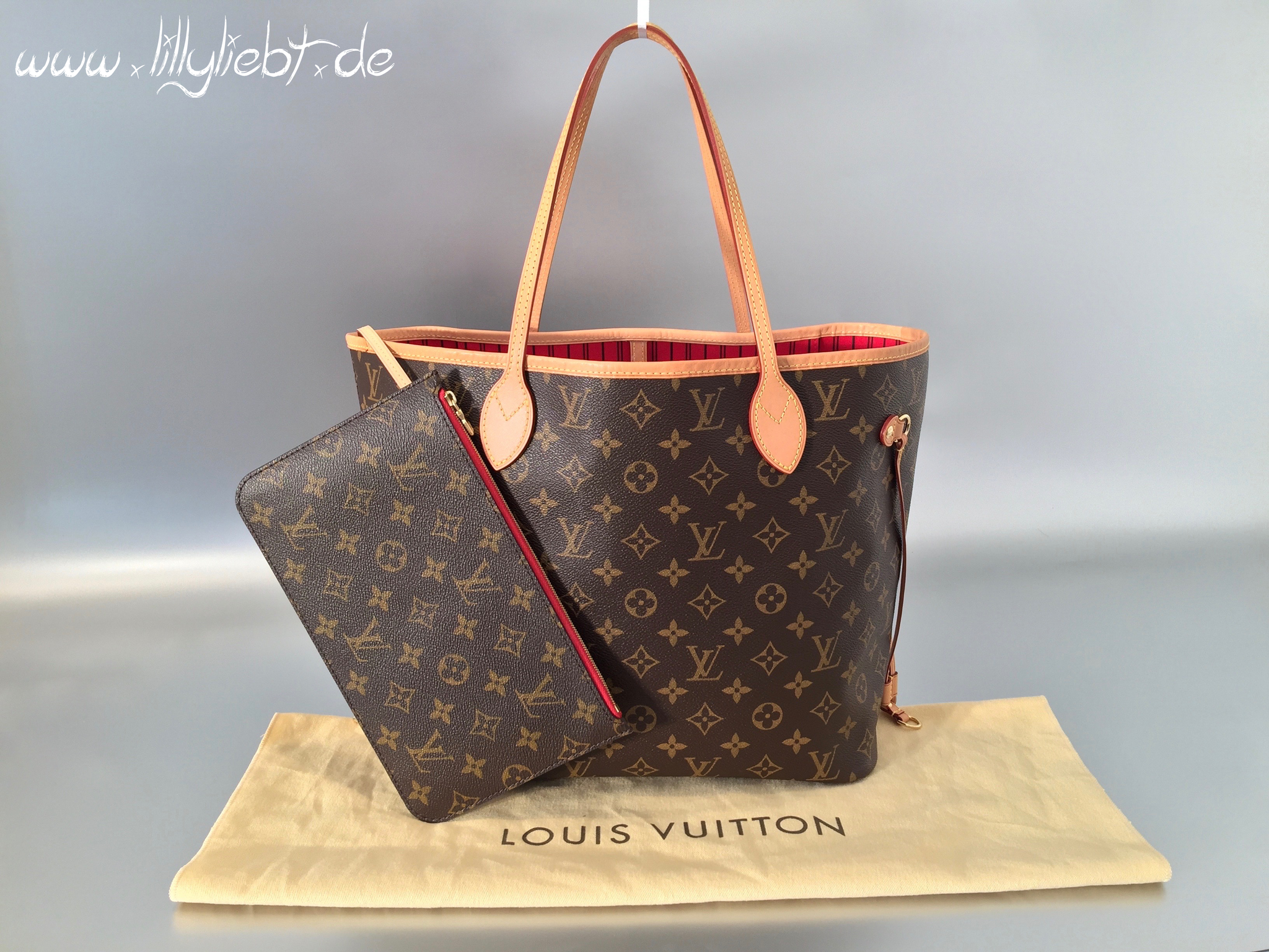 Louis Vuitton Monogram Canvas Neverfull Mm In Cherry Ankauf Verkauf Second Hand Designertaschen Und Accessoires