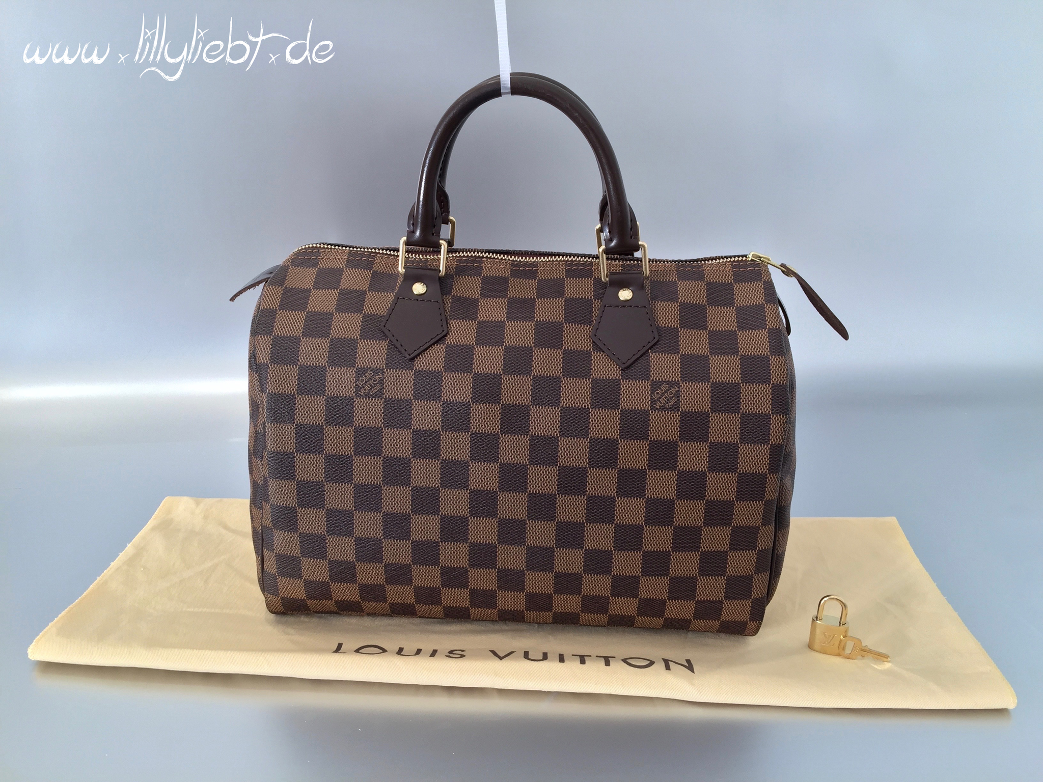 Authentic louis vuitton speedy 30 damier ebene sales