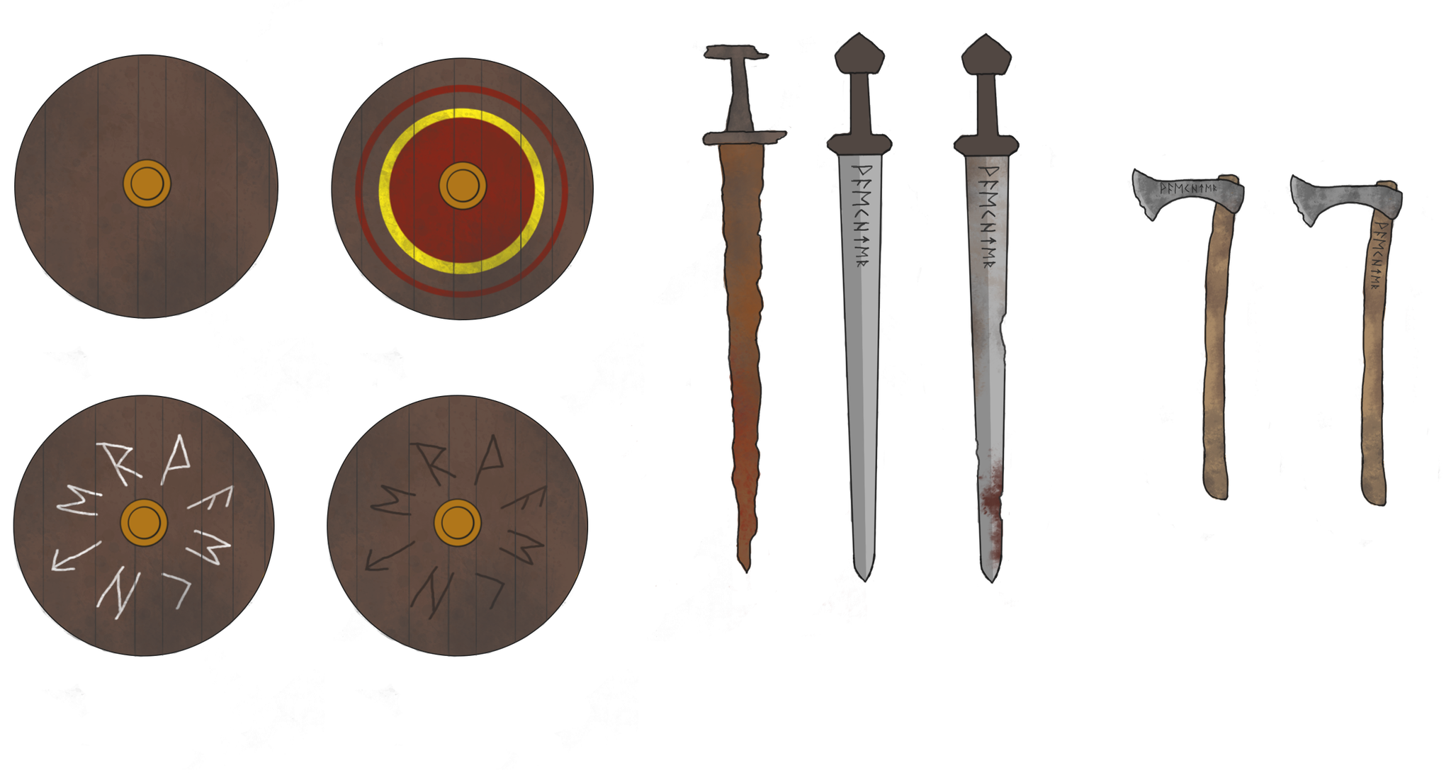 Weapon and shield