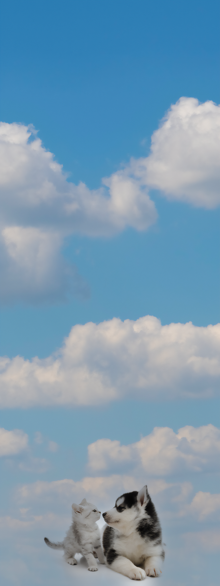 p1 空と犬と猫1枚