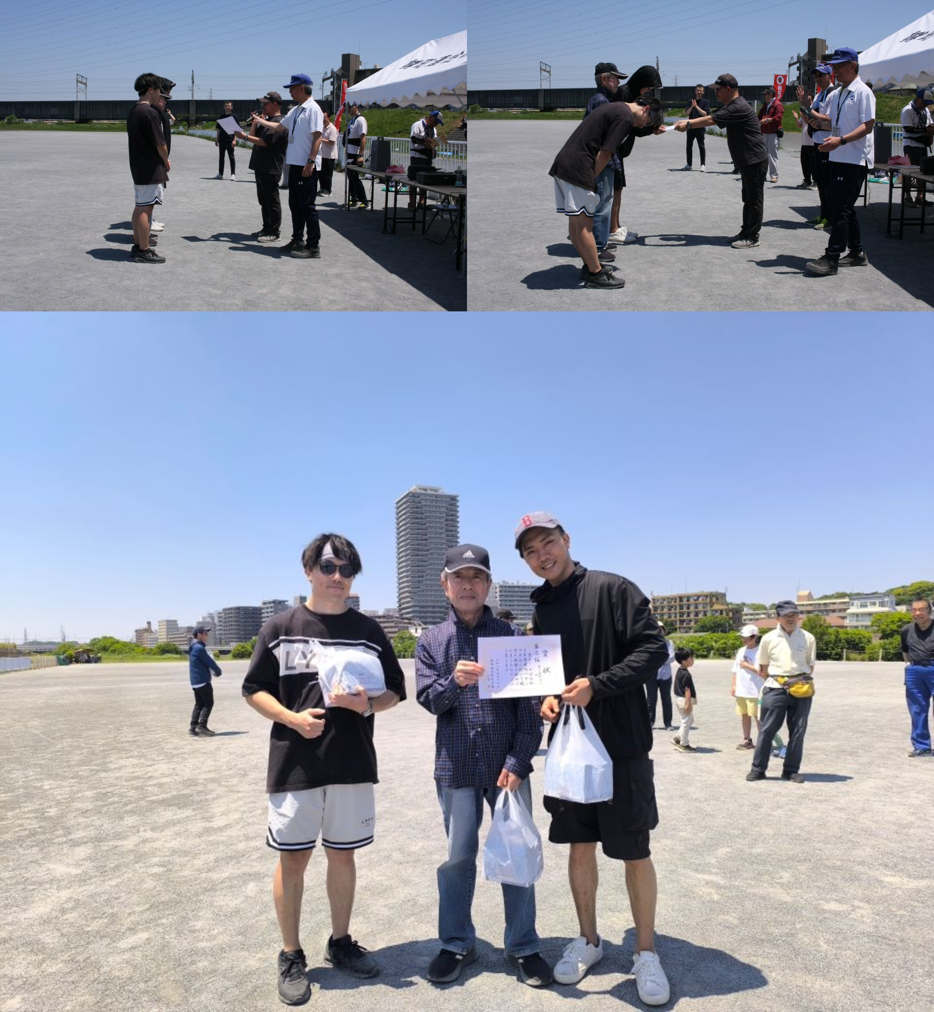表彰式：3位の第3親和会Aチーム