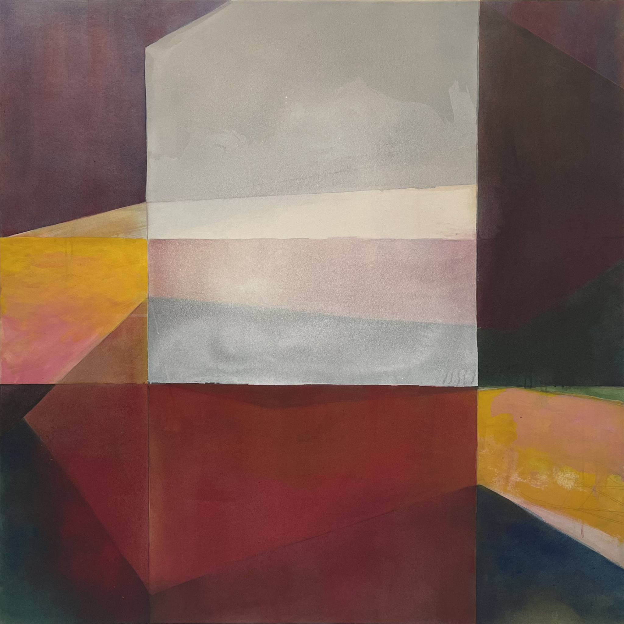a-lloc_02 . Acrílica . 140x140 cm.