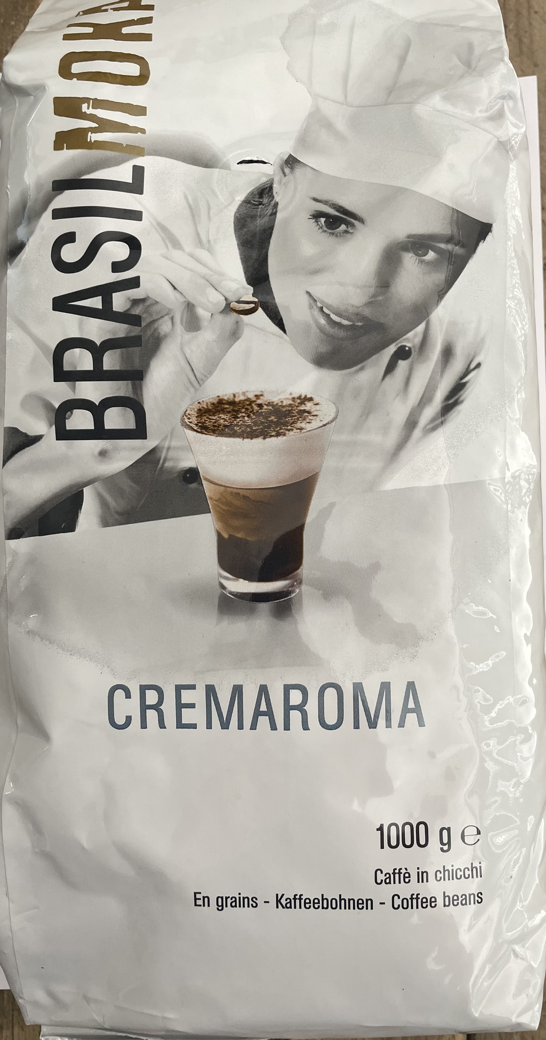 Brasilmoka Cremaroma 1 kg Italiaanse espresso koffiebonen