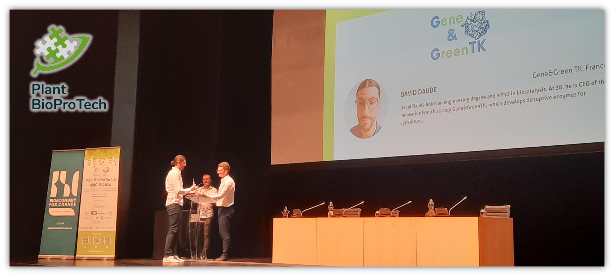 Gene&GreenTK wins Innovation Award at Plant BioProTech 2024!
