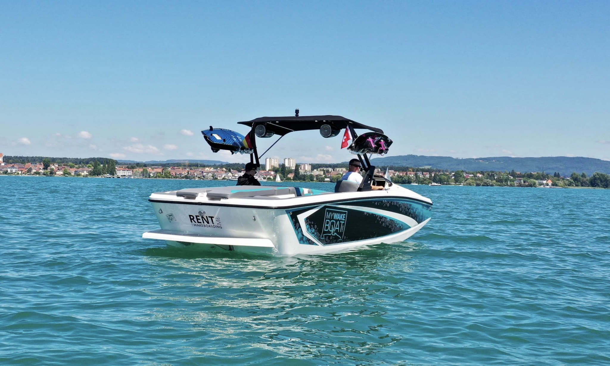 HeyDay WT2 auf dem Bodensee, Heckansicht