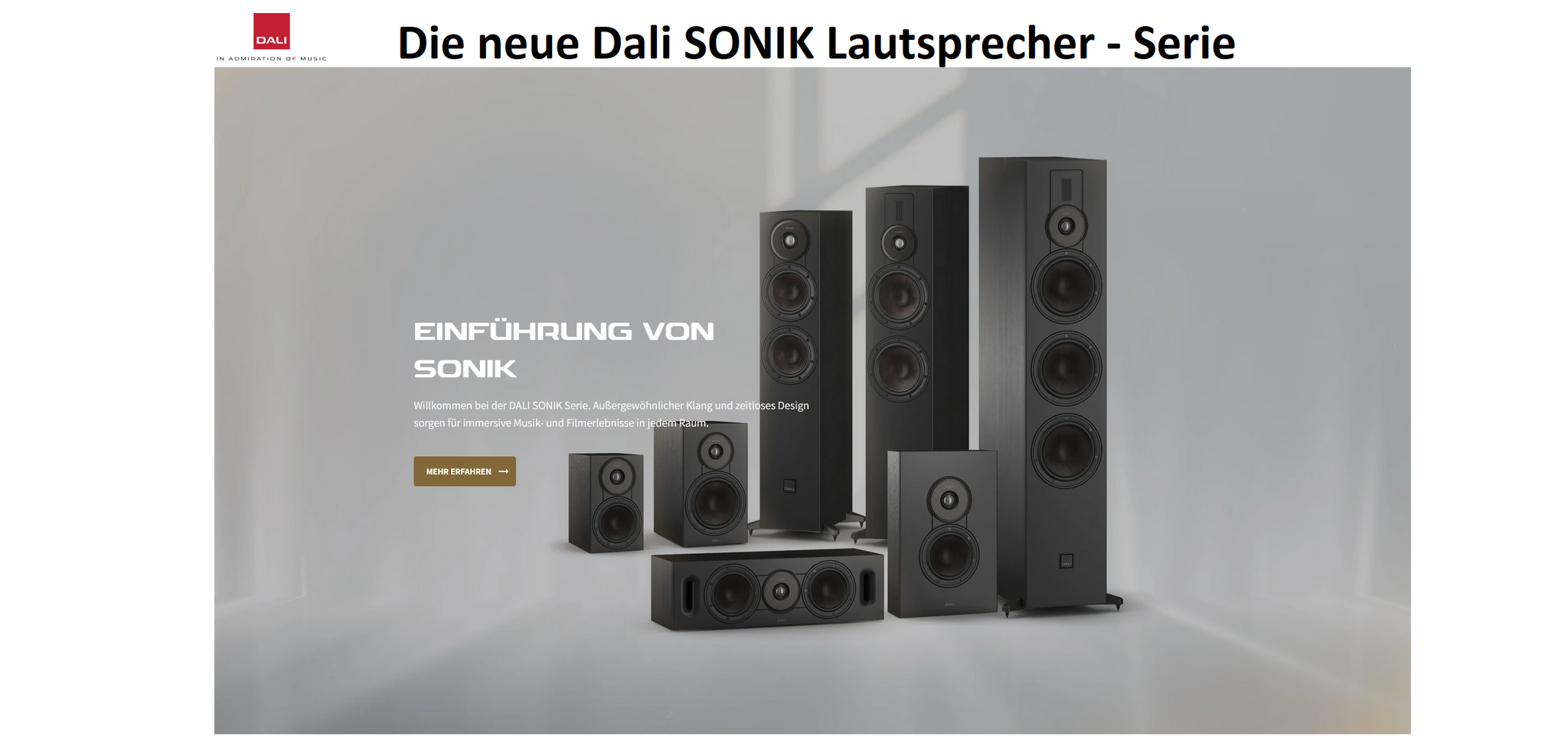 Dali Sonik Lautsprecher