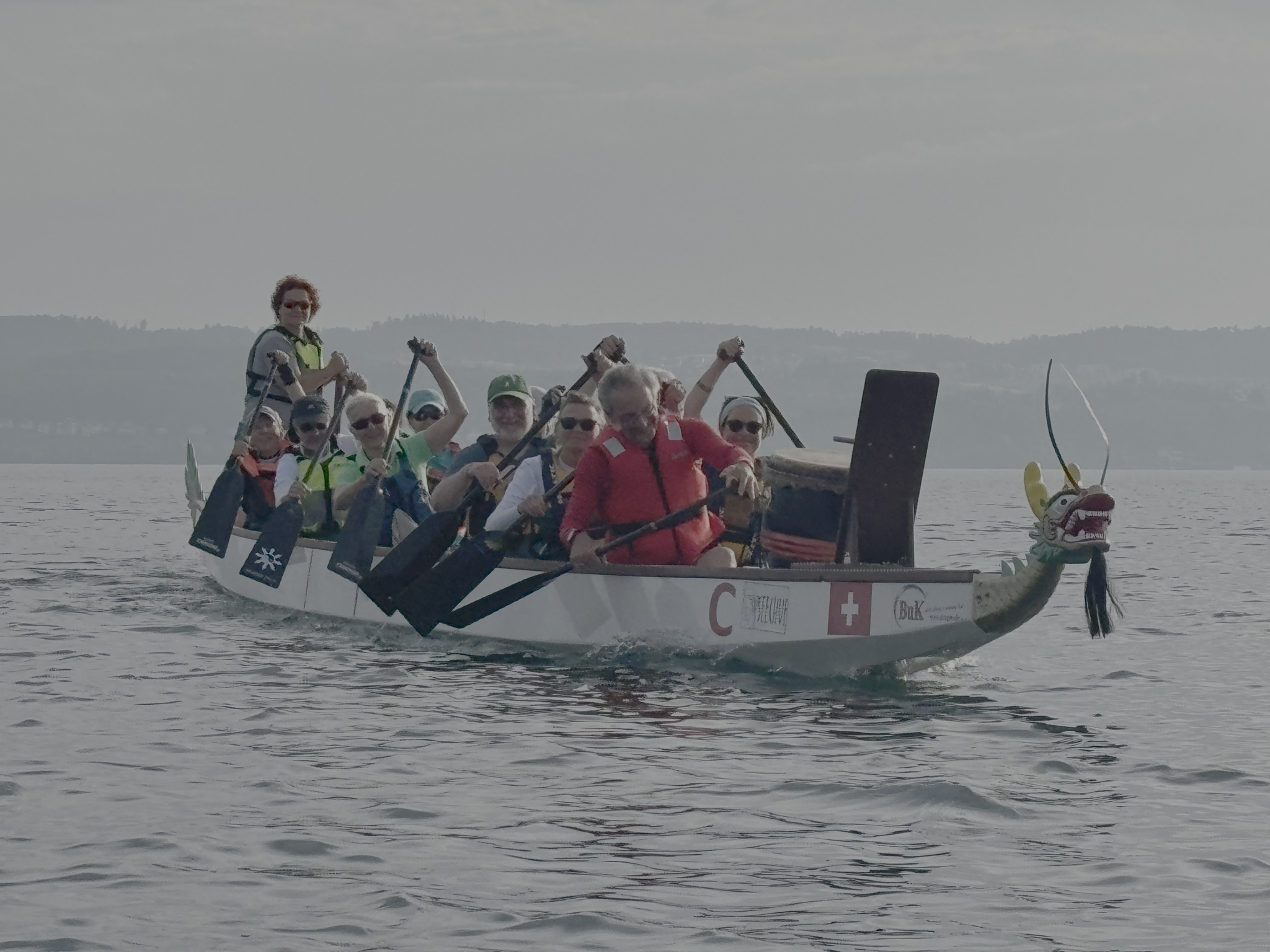 Letzte Etappe mit dem Drachenboot des PC Kreuzlingen