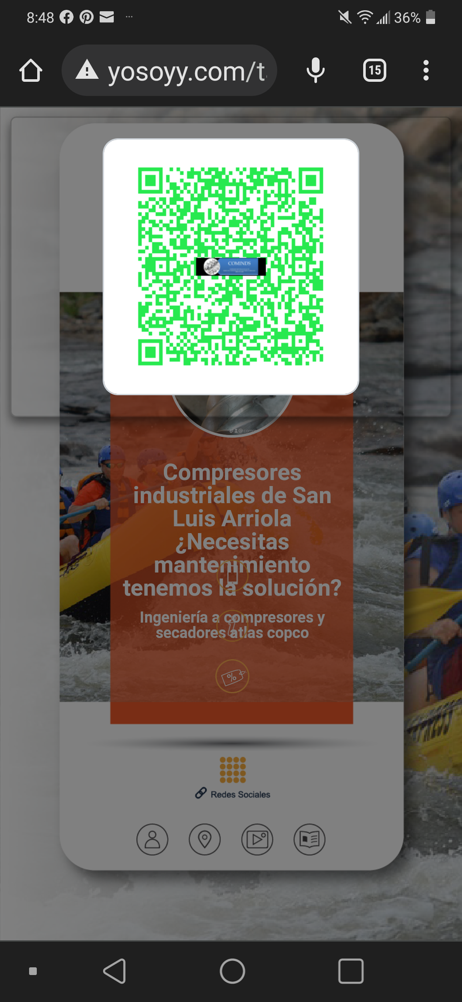Código QR de nuestra  tarjeta dijital de presentación 