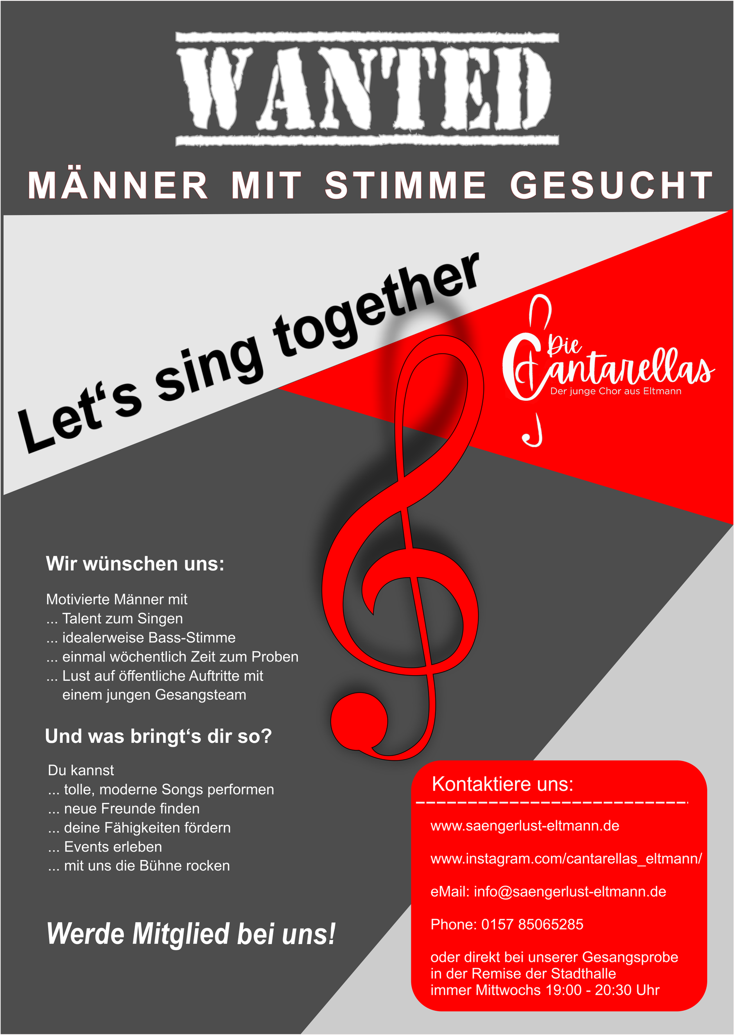 Cantarellas suchen Sänger.... mehr 