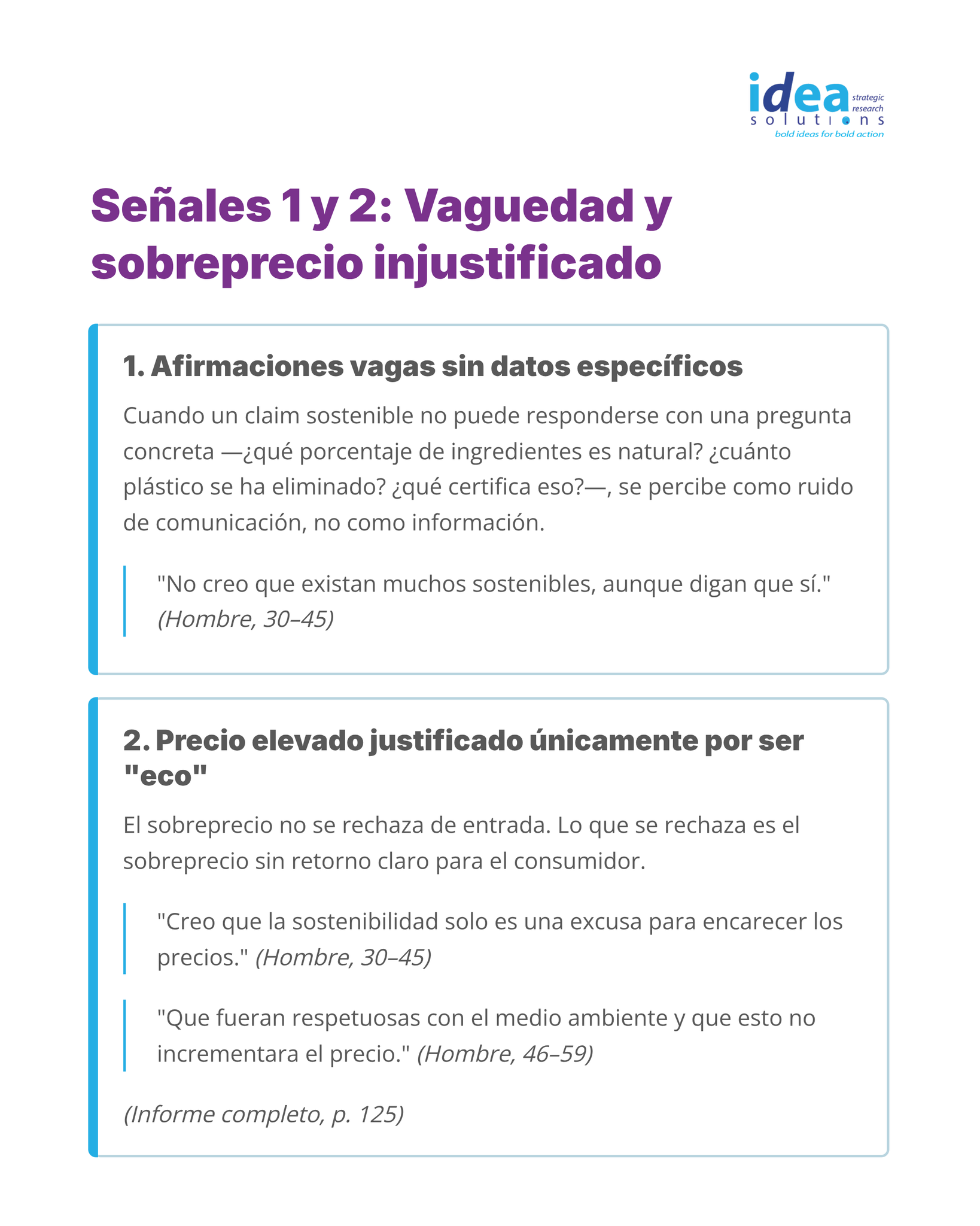 5. Señal 1 y 2: vaguedad y sobreprecio injustificado