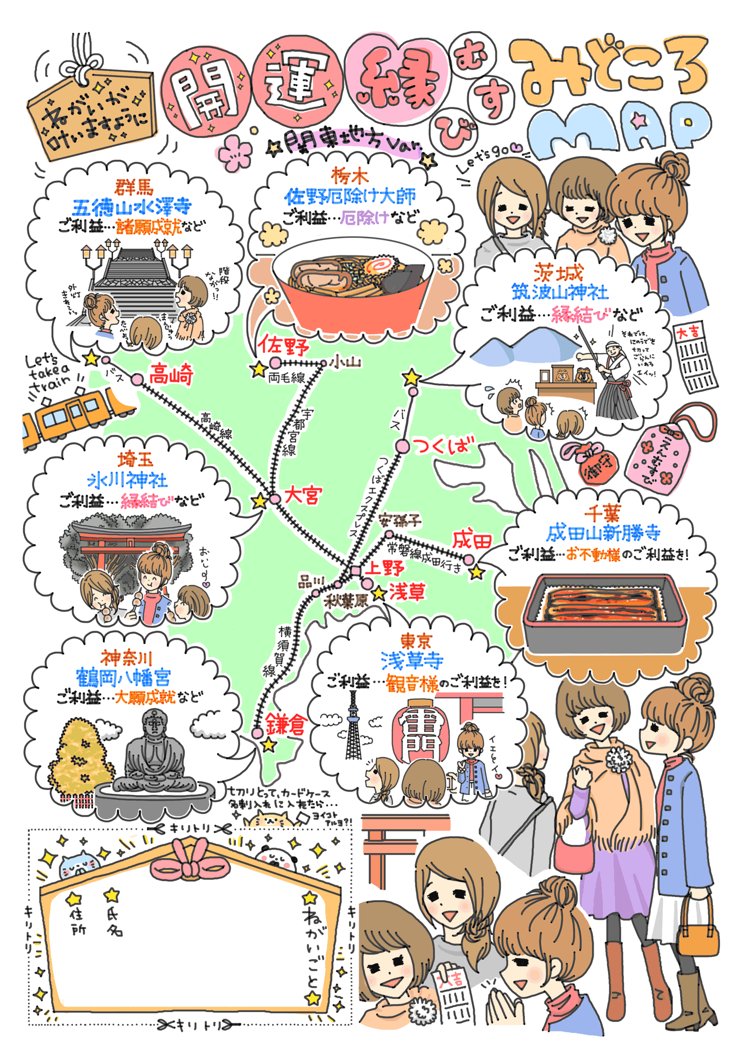 関東初詣マップ