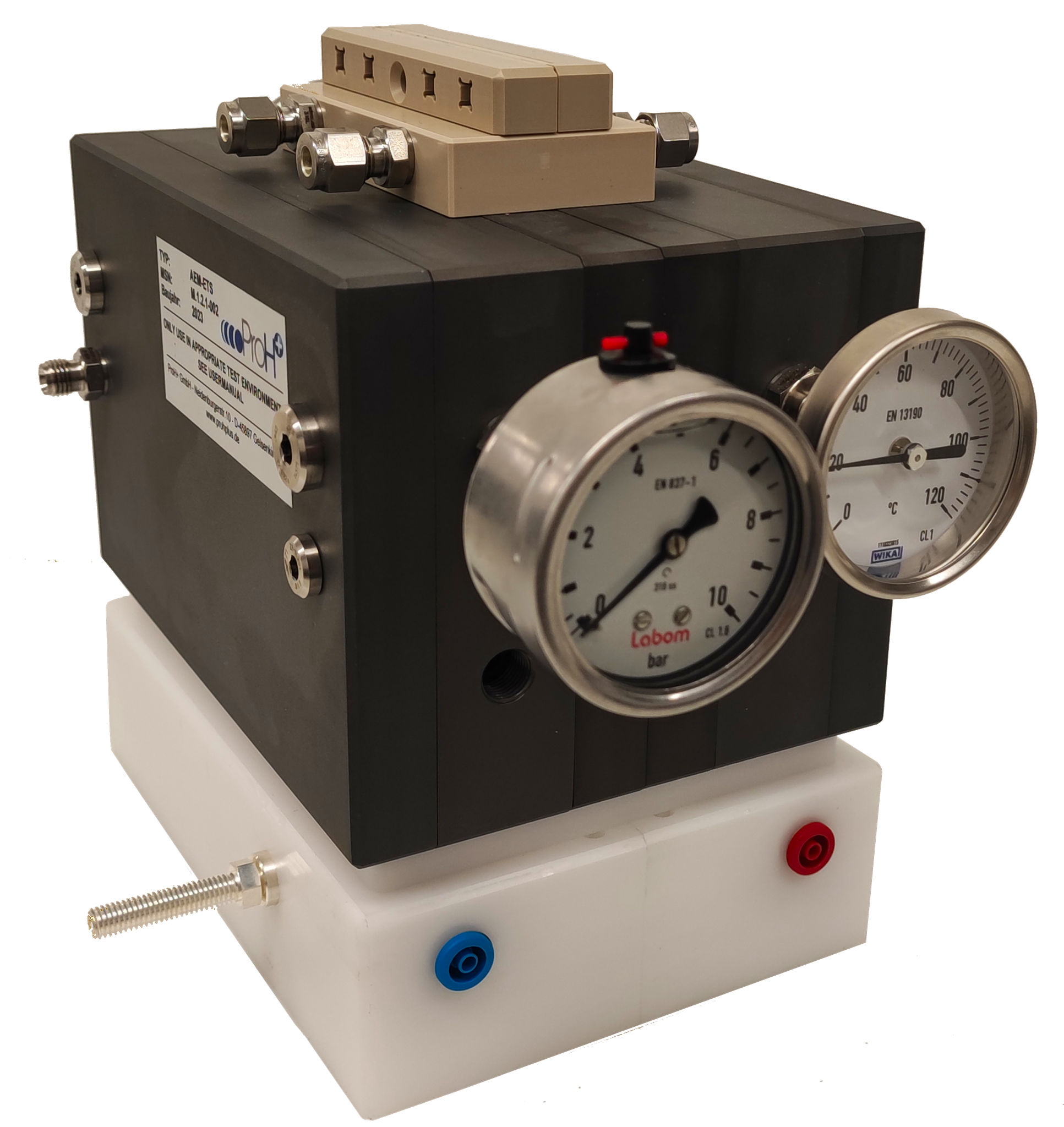 Electrolysis Testsystem: PEM and AEM usage.