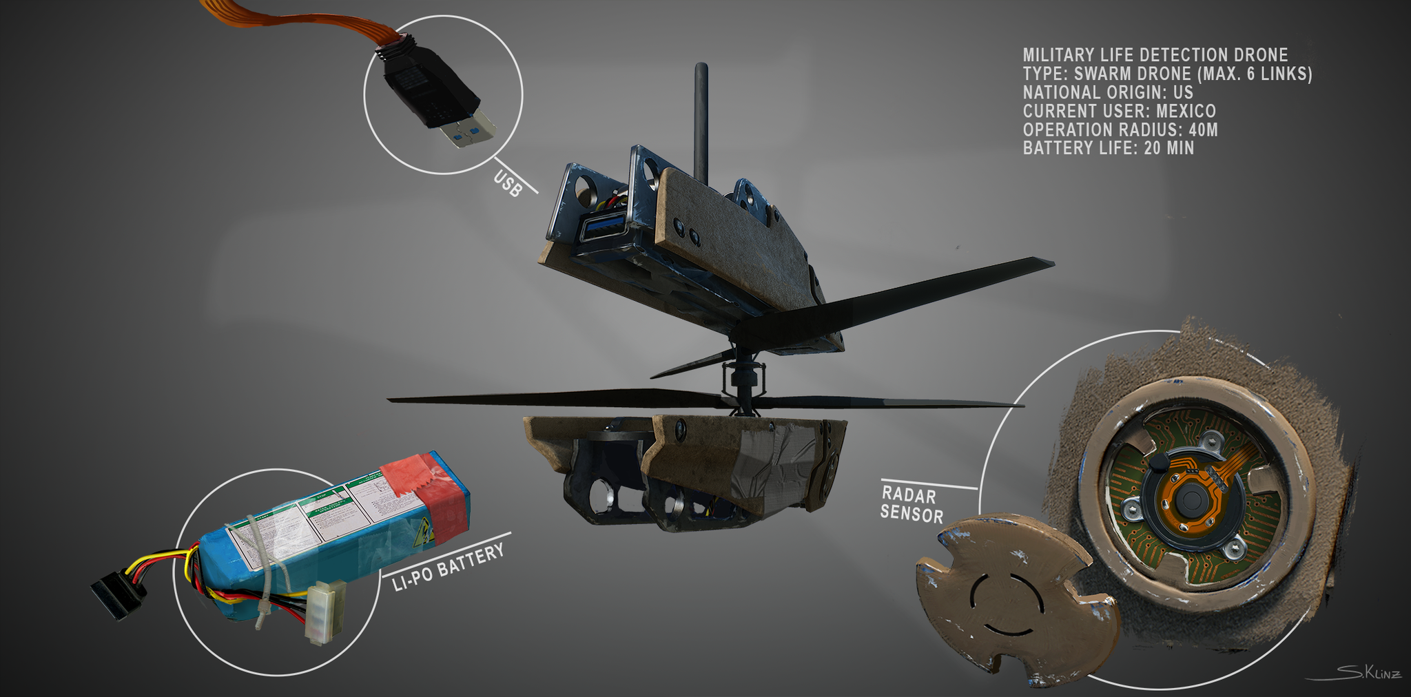 Drone design for a personal project 