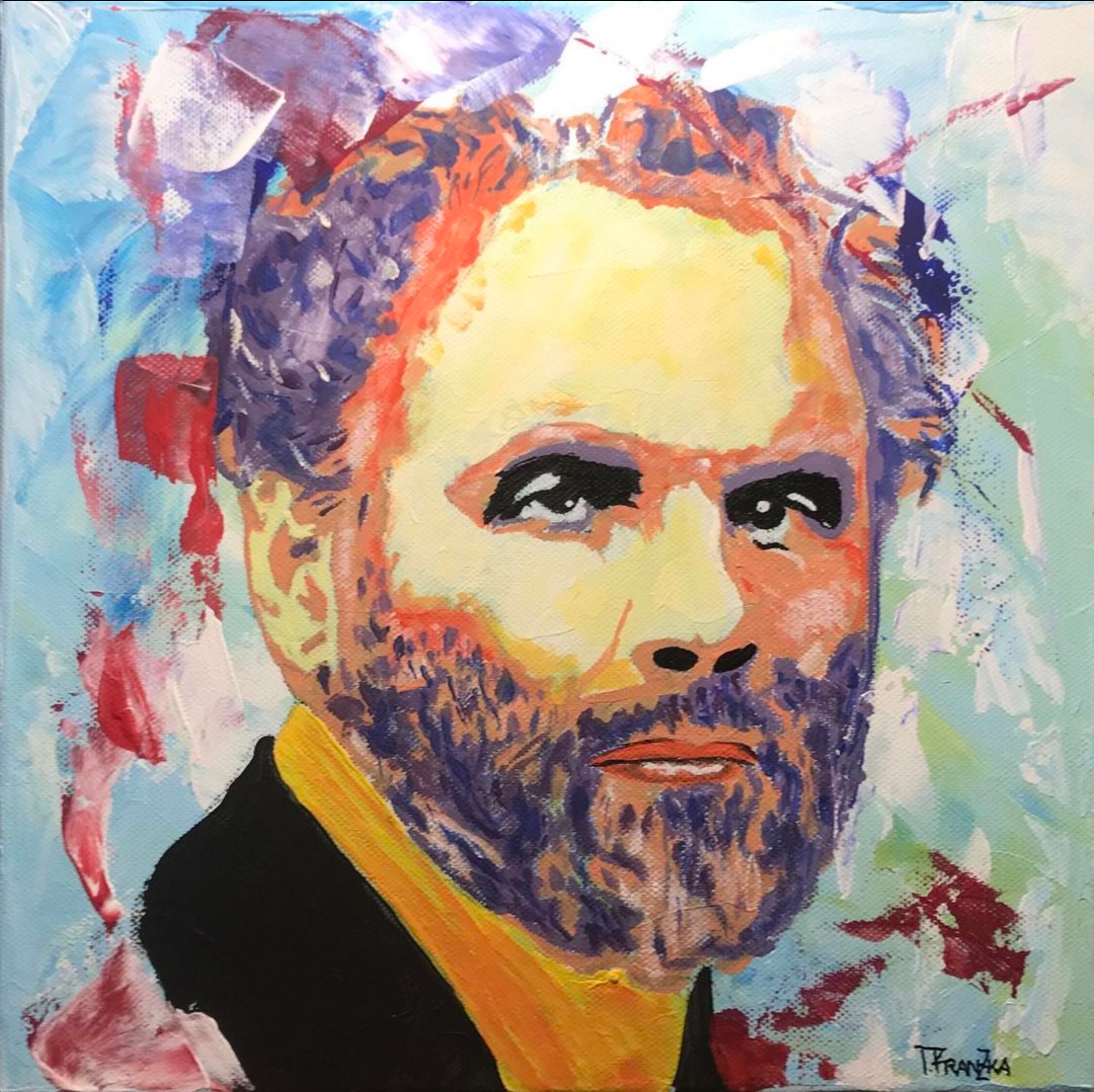 gustav klimt Acryl 30x30cm